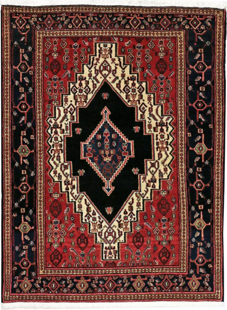 Nain Trading Tappeto Orientale Senneh 158x119 Grigio Scuro/Ruggine (Lana, Persia/Iran, Annodato a mano)