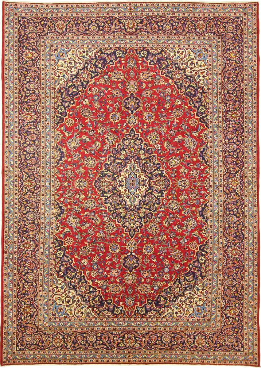 Nain Trading Tappeto Orientale Keshan 357x250 Beige/Viola (Lana, Persia/Iran, Annodato a mano)