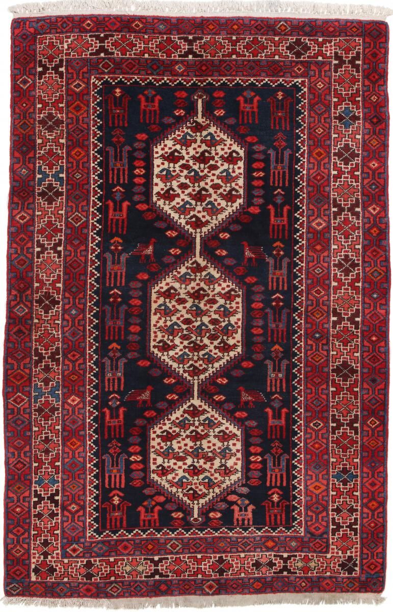 Nain Trading Tappeto Persiano Shahsavan 198x130 Ruggine/Rosa (Annodato a mano, Persia/Iran, Lana)