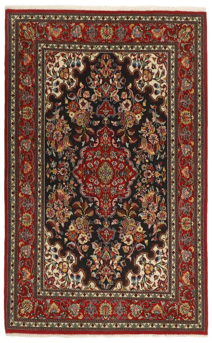 Nain Trading Tappeto Fatto A Mano Qum Kork 216x134 Grigio Scuro/Ruggine (Lana, Persia/Iran)