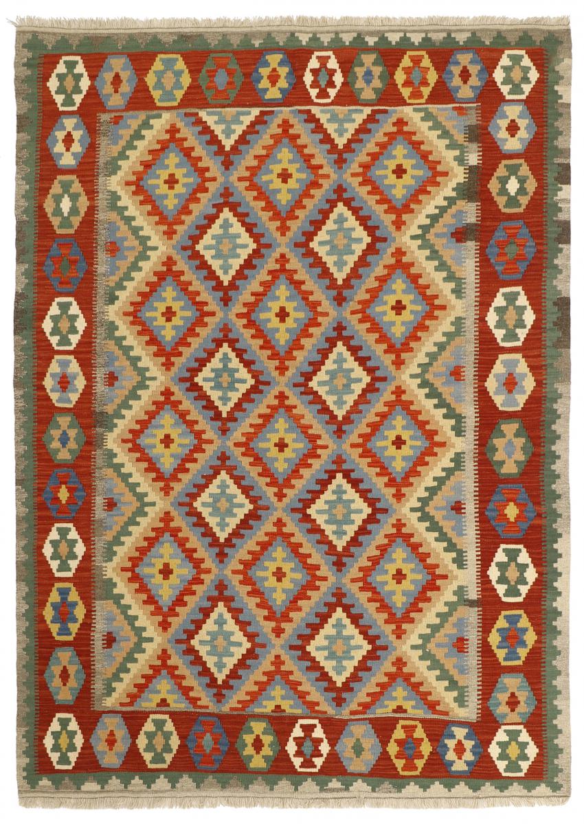 Nain Trading Tappeto Kilim Fars 246x173 Grigio Scuro/Marrone (Lana, Persia/Iran, Tessuto a mano)