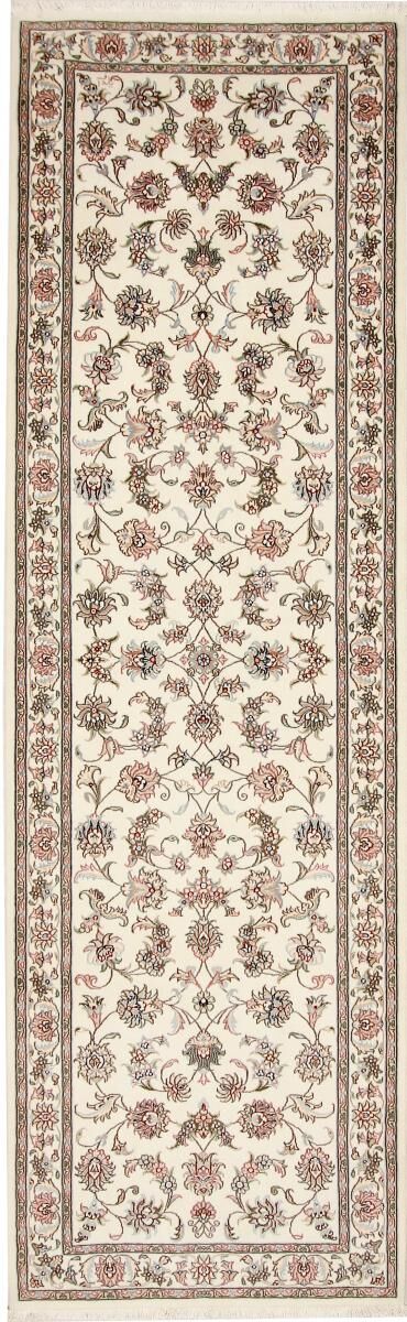 Nain Trading Tappeto Persiano Tabriz Designer 299x90 Corridore Beige/Marrone Scuro (Annodato a mano, Persia/Iran, Lana / Seta)