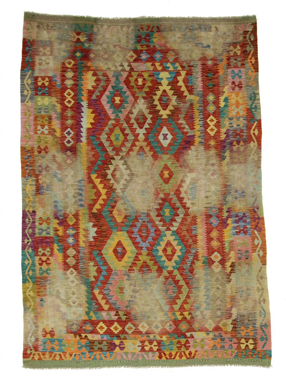 Nain Trading Tappeto Tessuto a Mano Kilim Afghan Distressed 289x211 Beige/Ruggine (Lana, Afghanistan)