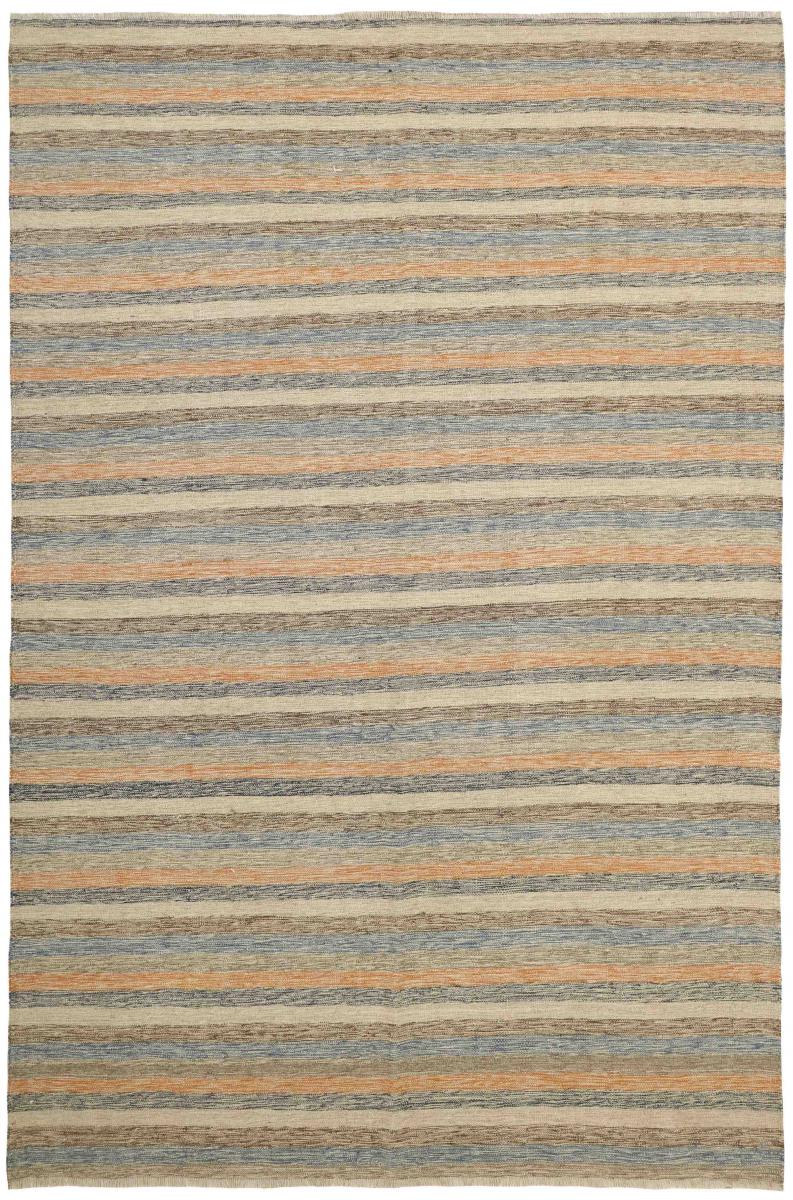 Nain Trading Tappeto Kilim Fars 295x195 Grigio/Marrone Scuro (Lana, Persia/Iran, Tessuto a mano)