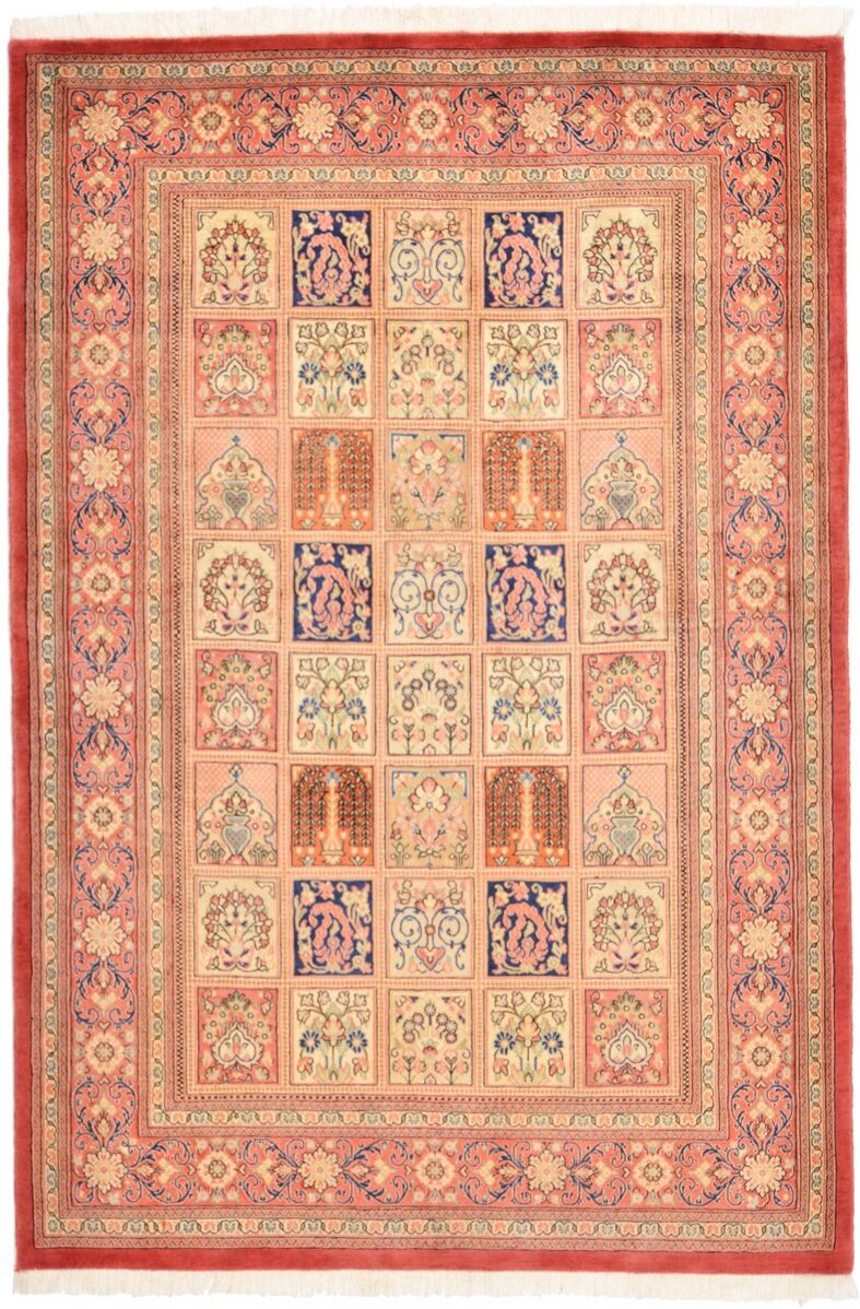 Nain Trading Tappeto Qum Kork 199x134 Beige/Arancione (Lana, Persia/Iran, Annodato a mano)