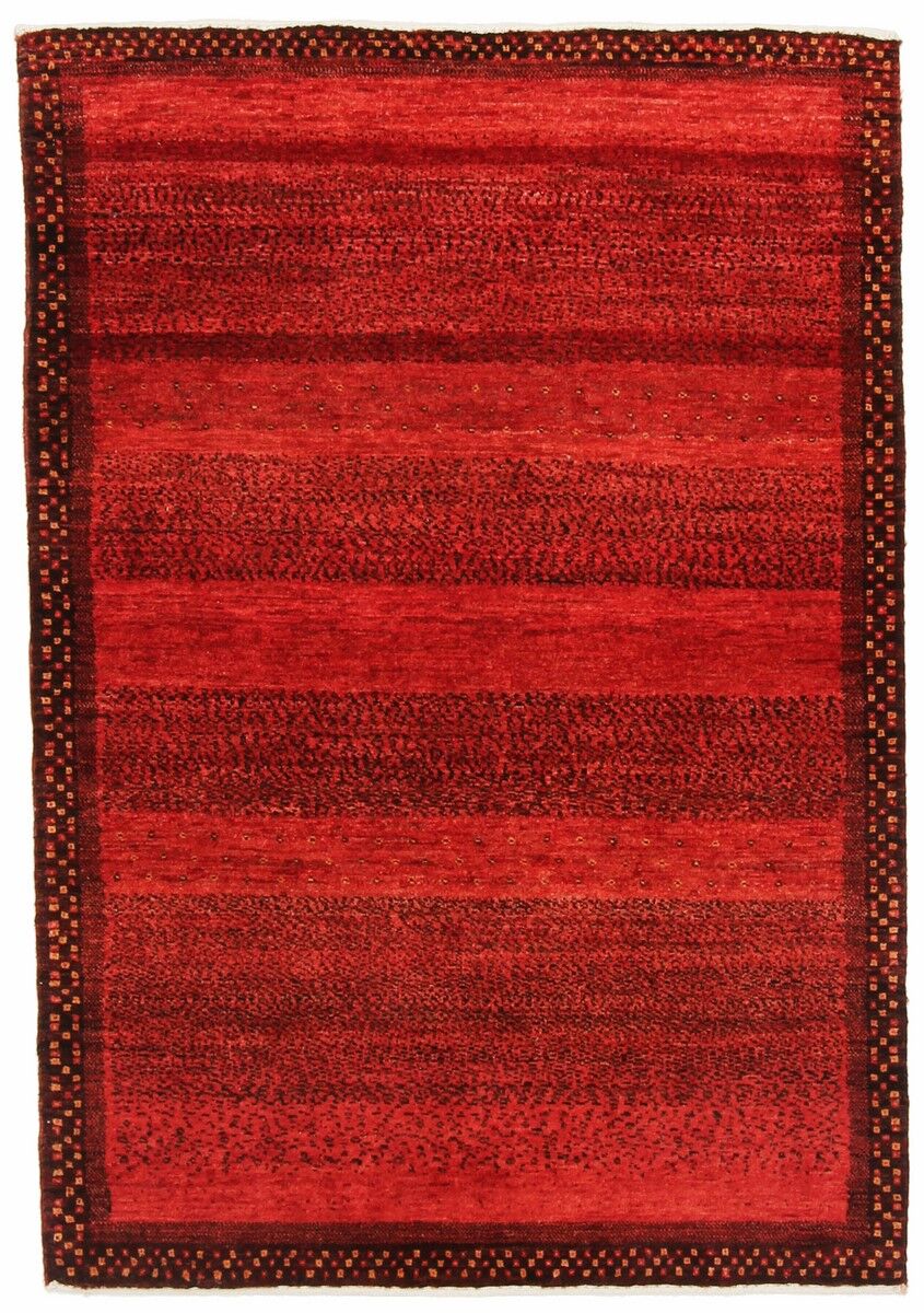 Nain Trading Tappeto Orientale Persia Gabbeh Loribaft 150x105 Marrone Scuro/Rosso Scuro (Persia/Iran, Lana, Annodato a mano)