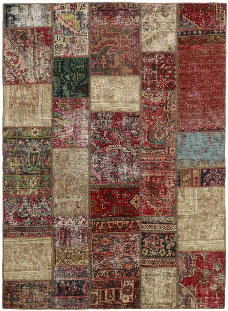 Nain Trading Tappeto Orientale Patchwork 241x171 Beige/Marrone Scuro (Persia/Iran, Lana, Annodato a mano)