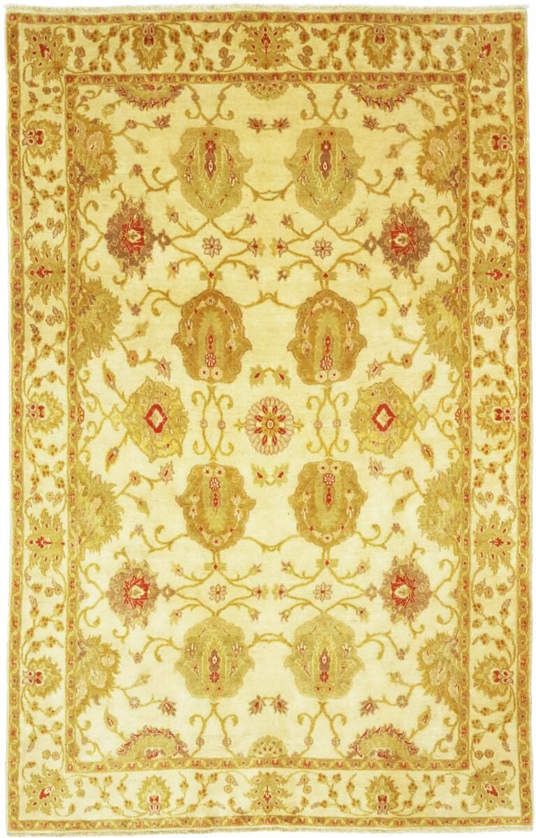 Nain Trading Tappeto Fatto A Mano Isfahan Moderni 291x189 Giallo/Rosa (Lana, Persia/Iran)