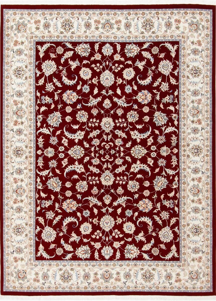 Nain Trading Tappeto Orientale Tabriz Designer 203x149 Marrone Scuro/Rosa (Lana / Seta, Persia/Iran, Annodato a mano)