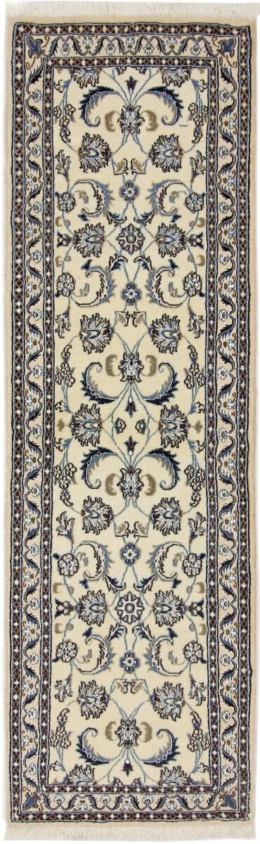 Nain Trading Tappeto Orientale Nain 9La 194x56 Corridore Beige/Marrone Scuro (Lana / Seta, Persia/Iran, Annodato a mano)