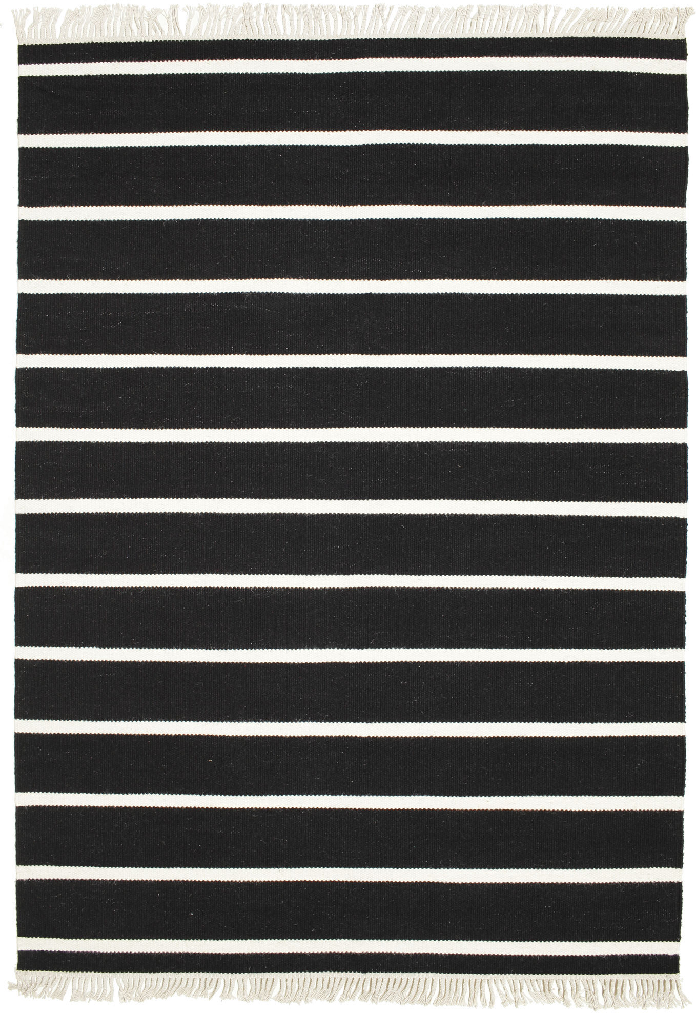 RugVista Dorri Stripe Tappeto - Nero / Bianco 160x230