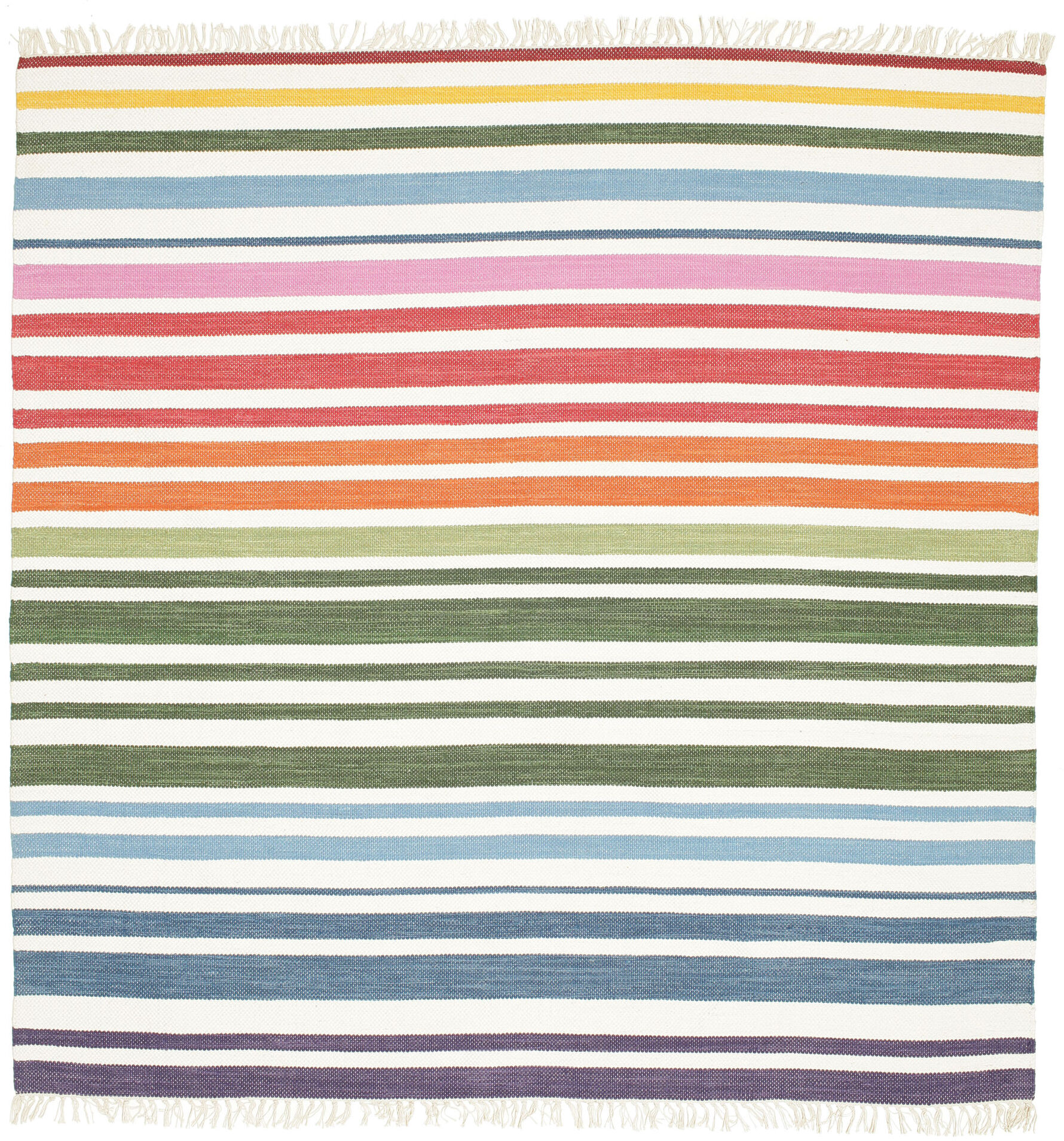 RugVista Rainbow Stripe Tappeto - Multicolore 200x200