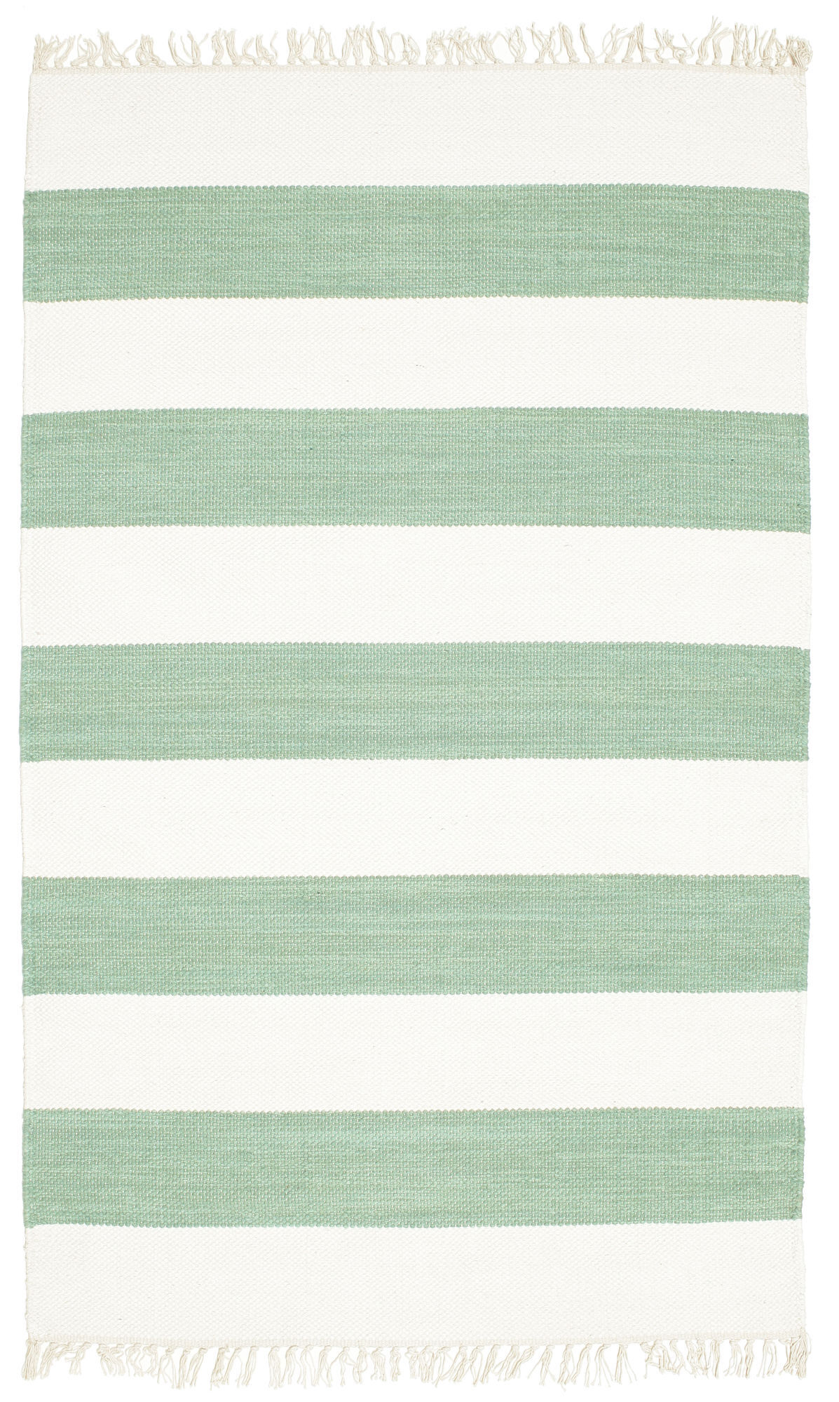 RugVista Cotton stripe Tappeto - Verde menta 100x160