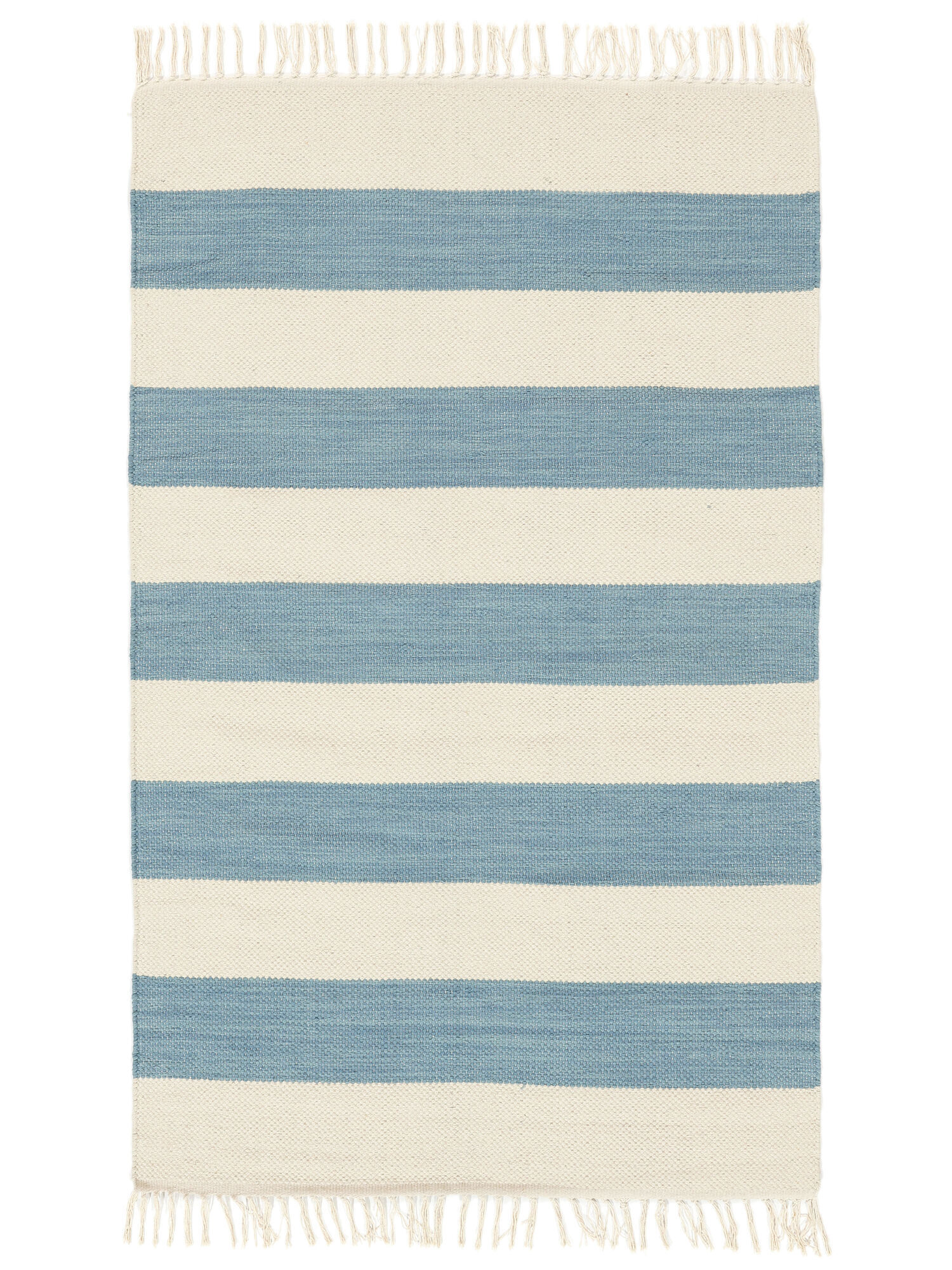 RugVista Cotton stripe Tappeto - Blu chiaro 100x160