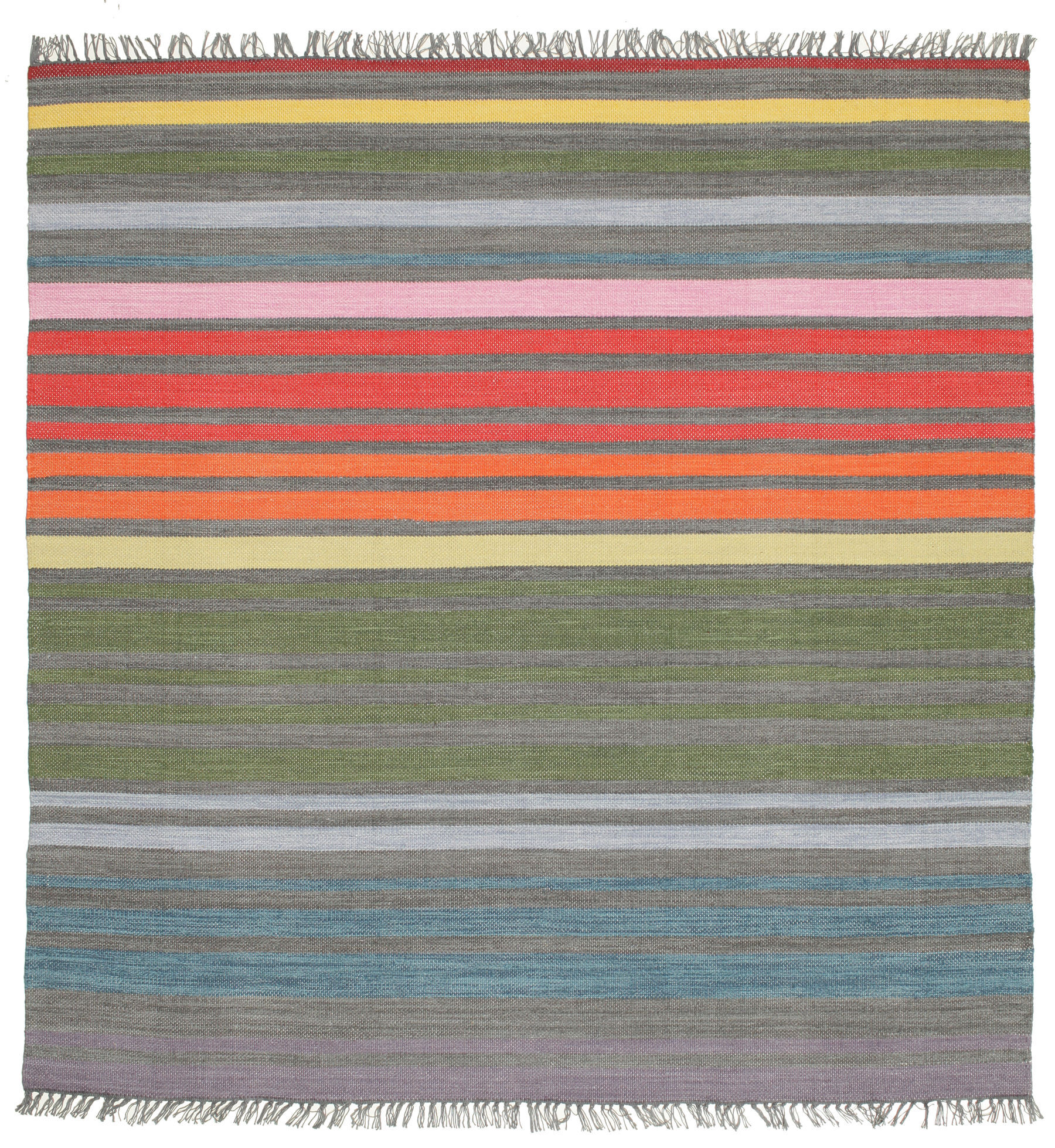 RugVista Rainbow Stripe Tappeto - Multicolore 200x200