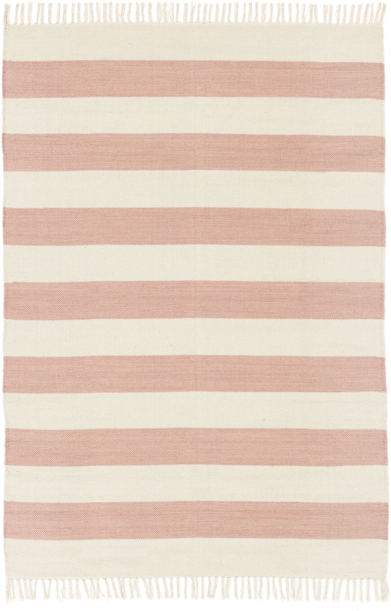 RugVista Cotton stripe Tappeto - Rosa 160x230