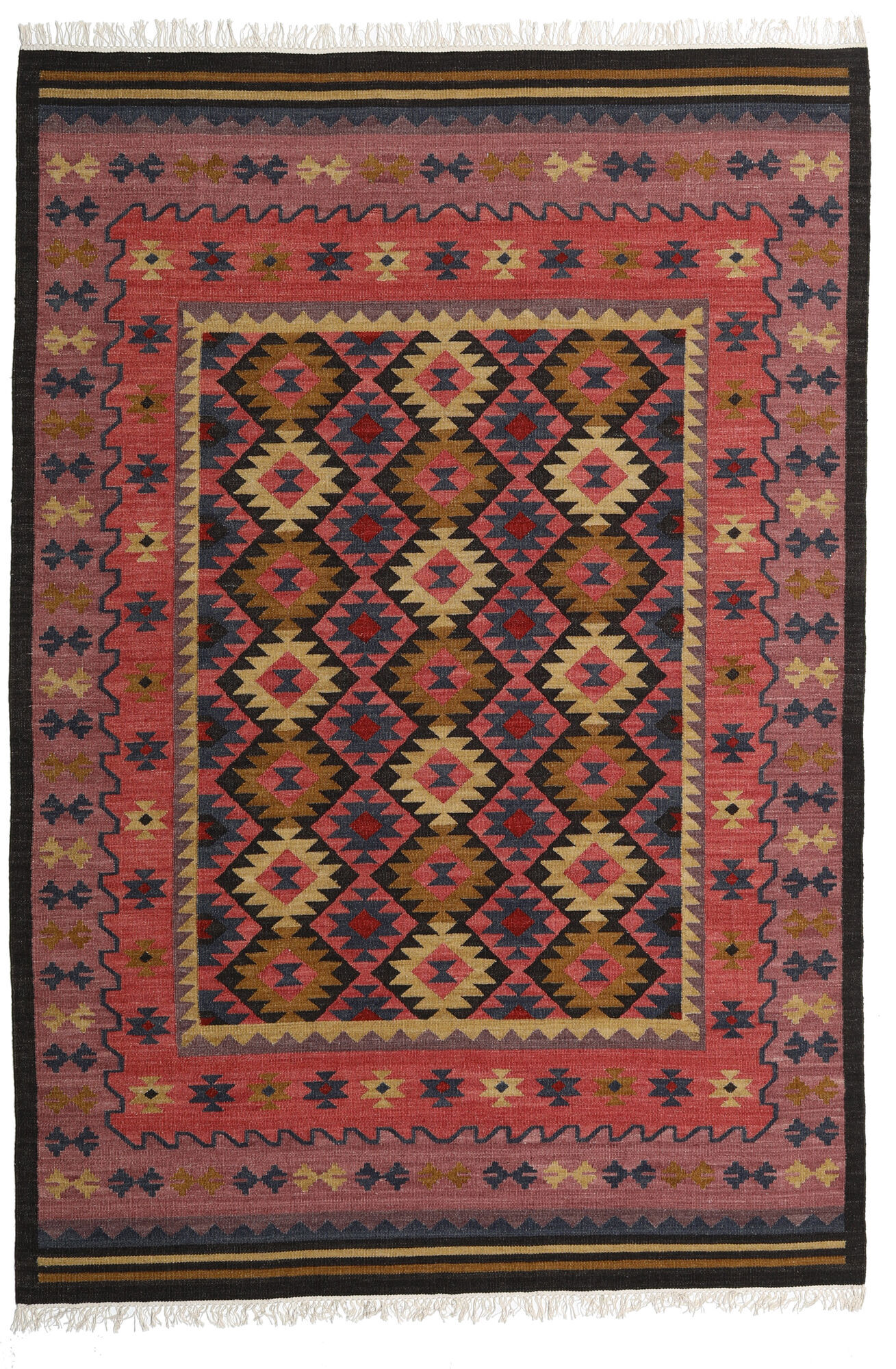 RugVista Kilim Marmaris Tappeto - Rosso / Porpora 200x300