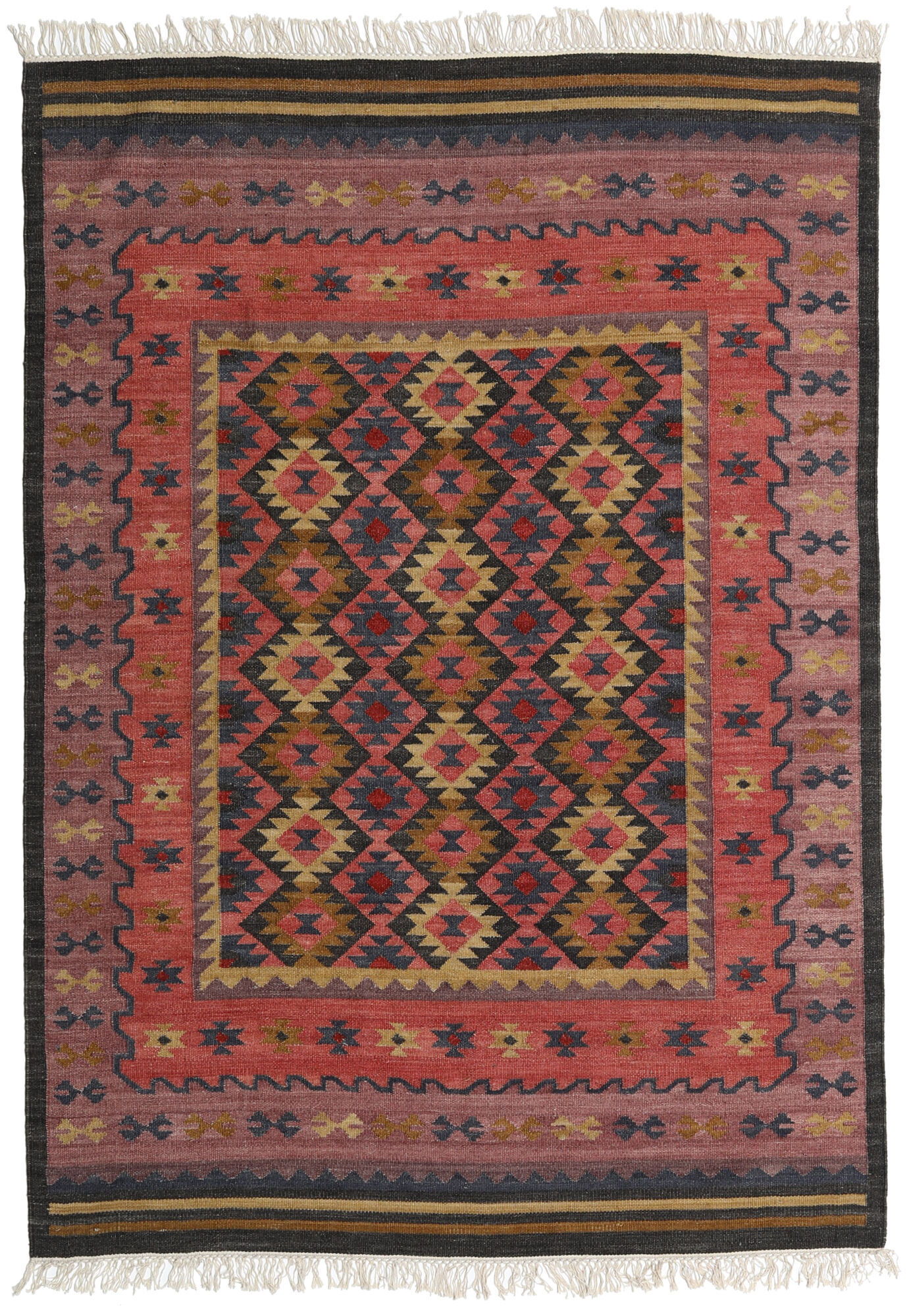 RugVista Kilim Marmaris Tappeto - Rosso / Porpora 160x230