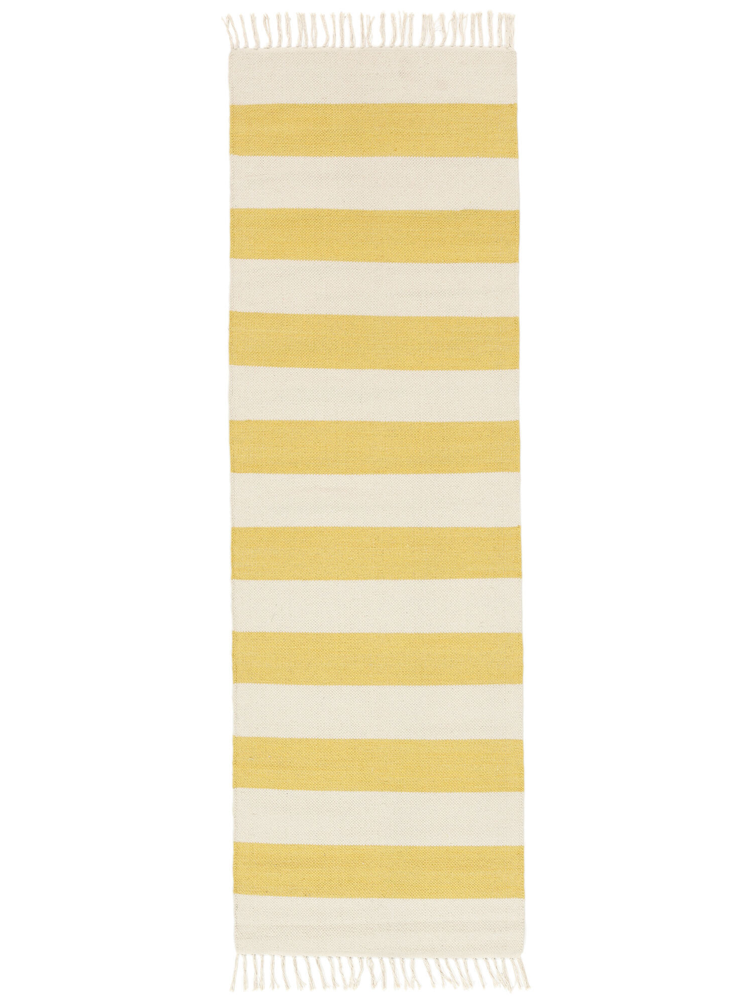 RugVista Cotton stripe Tappeto - Giallo 80x250