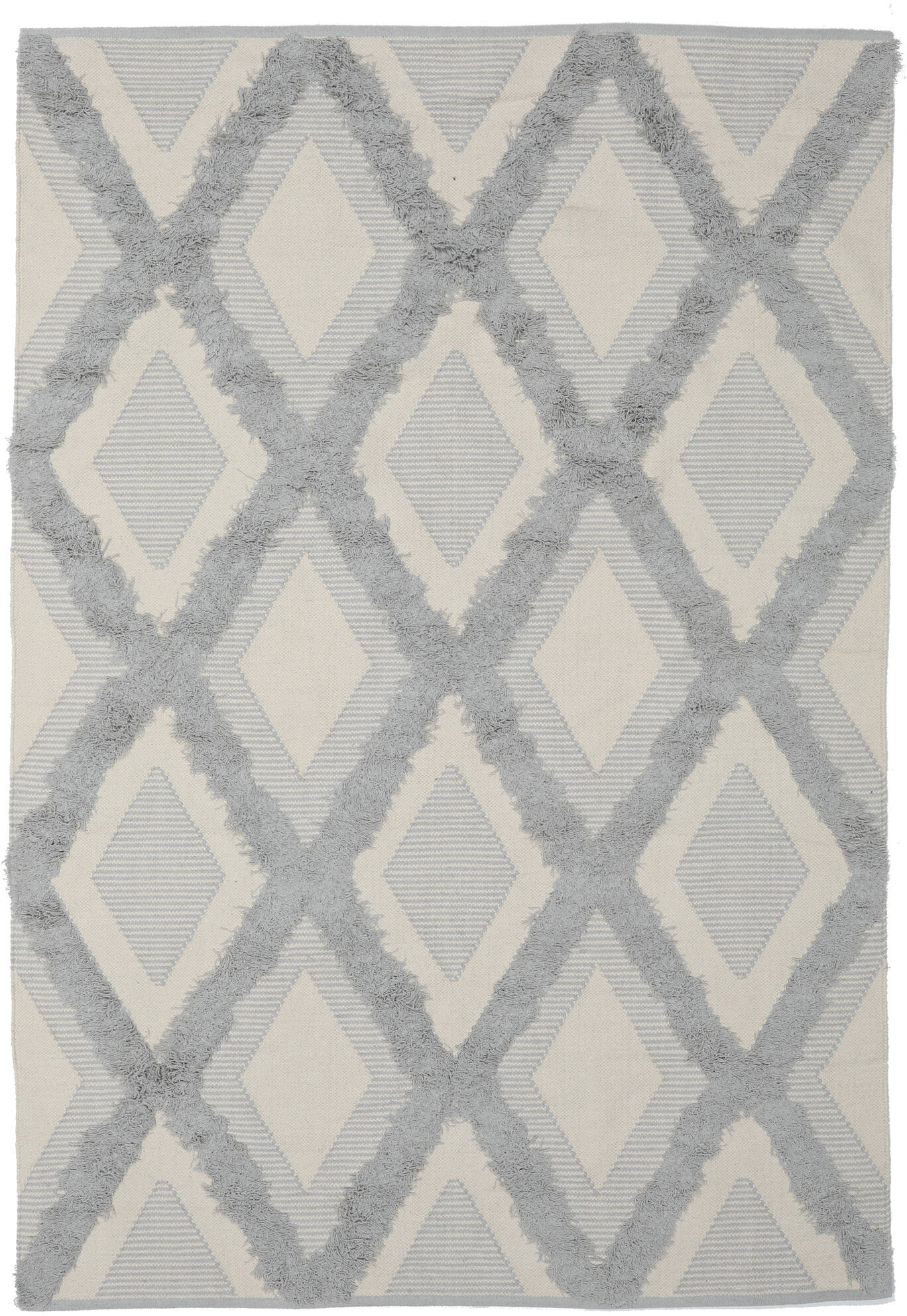 RugVista Cilla Tappeto - Bianco crema / Grigio 160x230