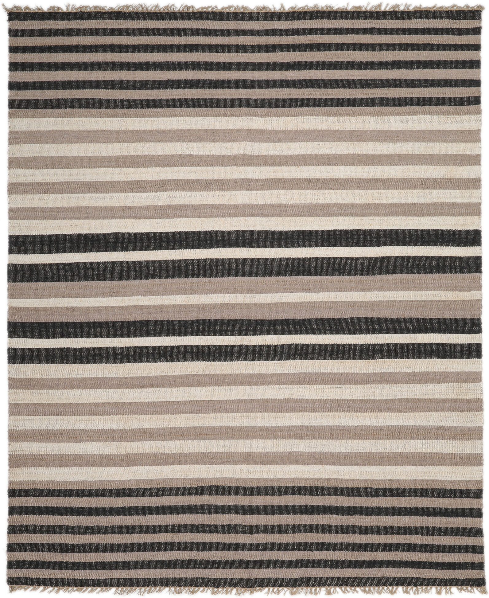 RugVista Basse Jute Tappeto - Beige / Nero 250x300