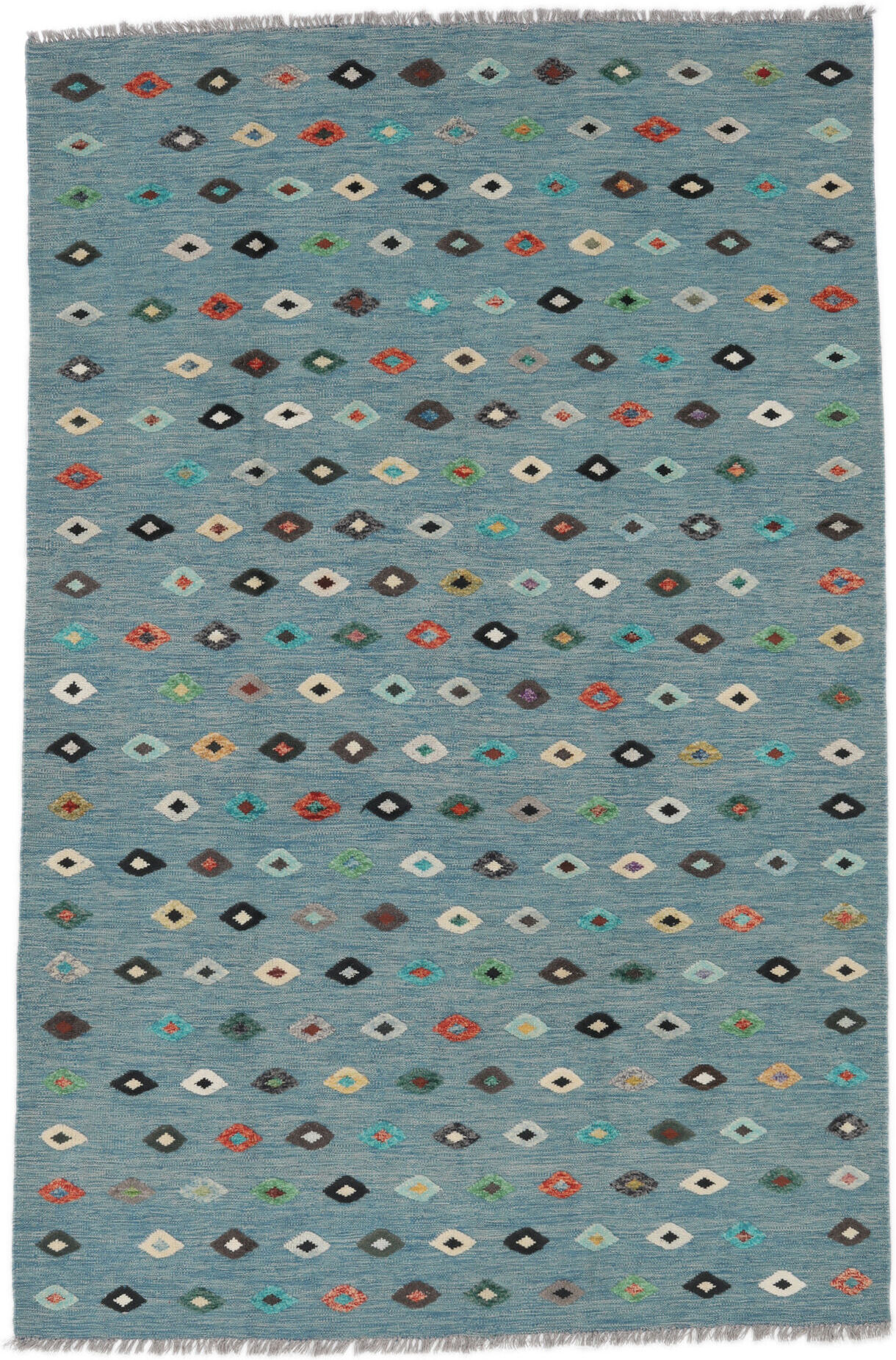 Annodato a mano. Provenienza: Afghanistan Kilim Nimbaft Tappeto 195x300