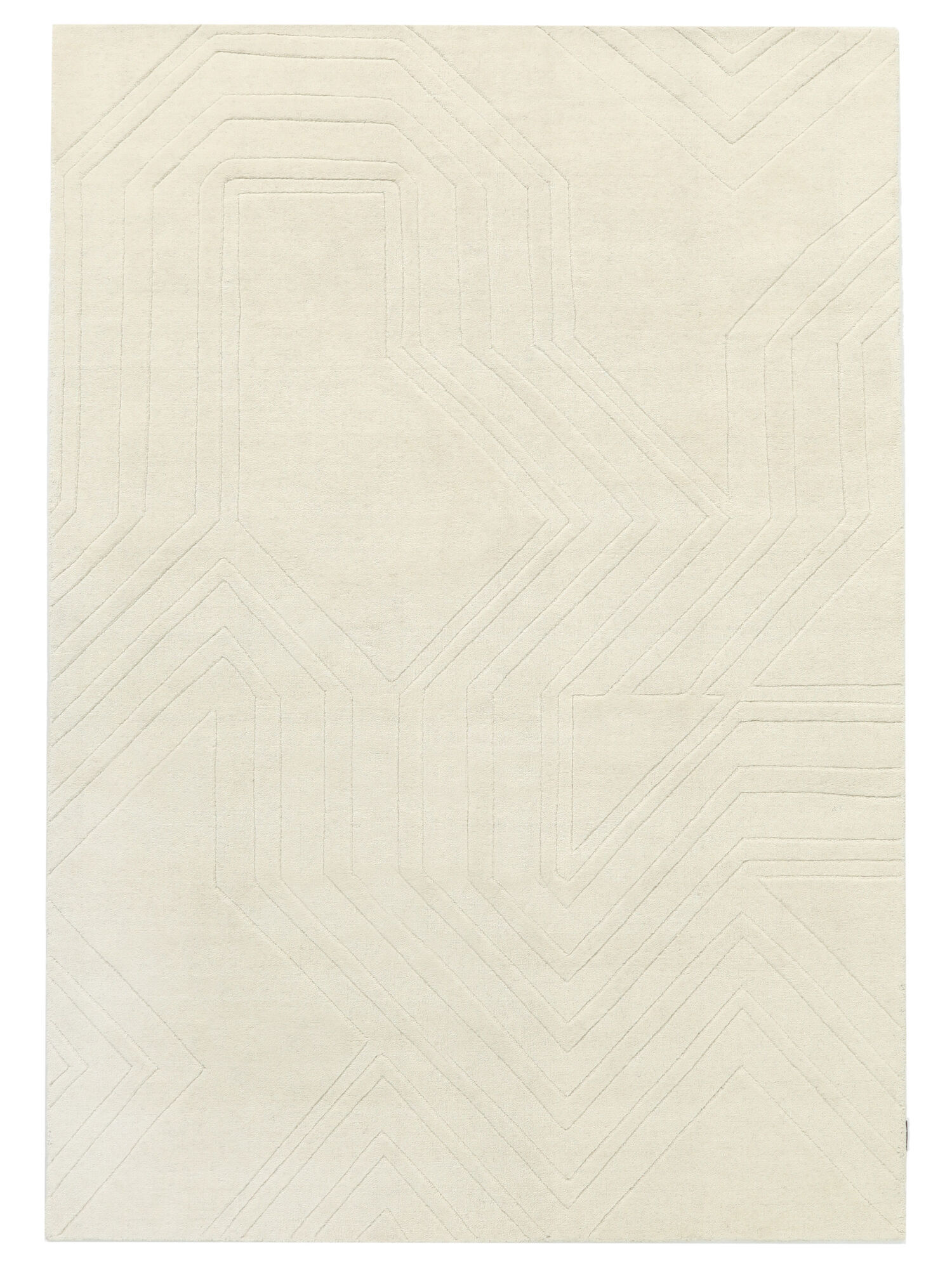 RugVista Labyrinth Tappeto - Bianco sporco 160x230