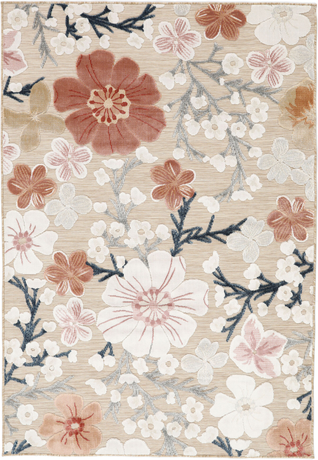 RugVista Cherri Tappeto - Beige / Rosa 160x230