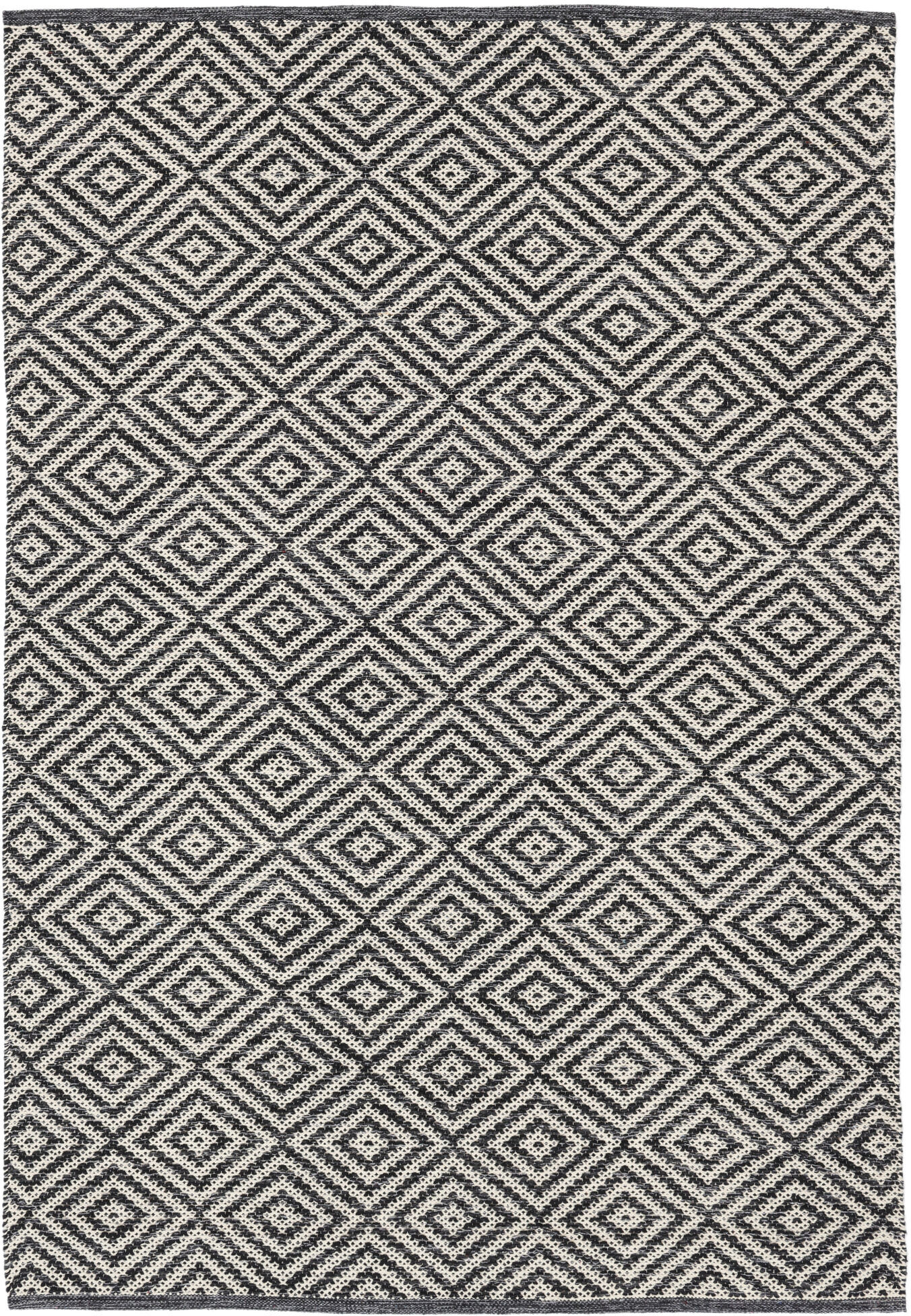 RugVista Solveig Tappeto - Nero / Bianco 140x200