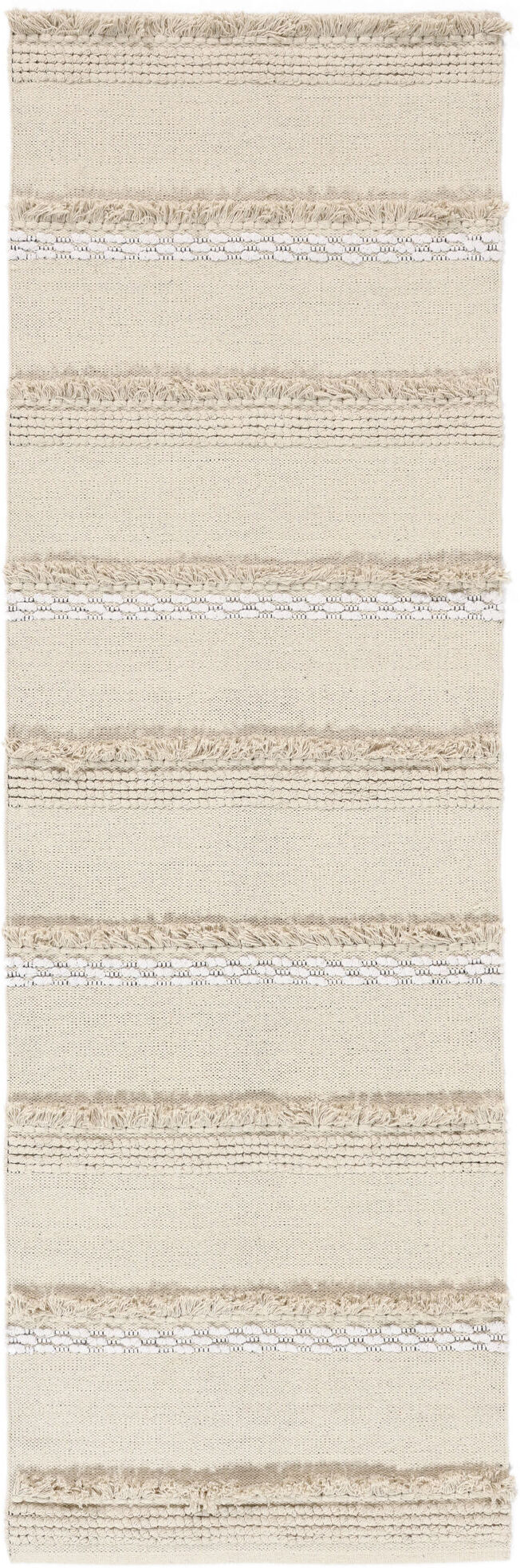 RugVista Zassa Tappeto - Bianco naturale / Bianco 80x250