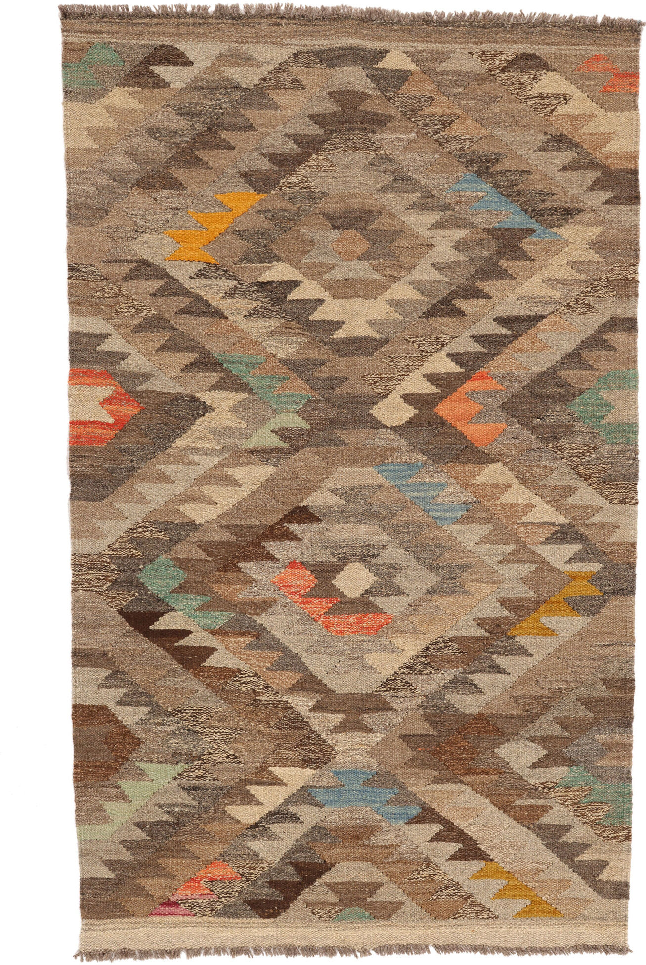 Annodato a mano. Provenienza: Afghanistan Kilim Ariana Trend Tappeto 94x153