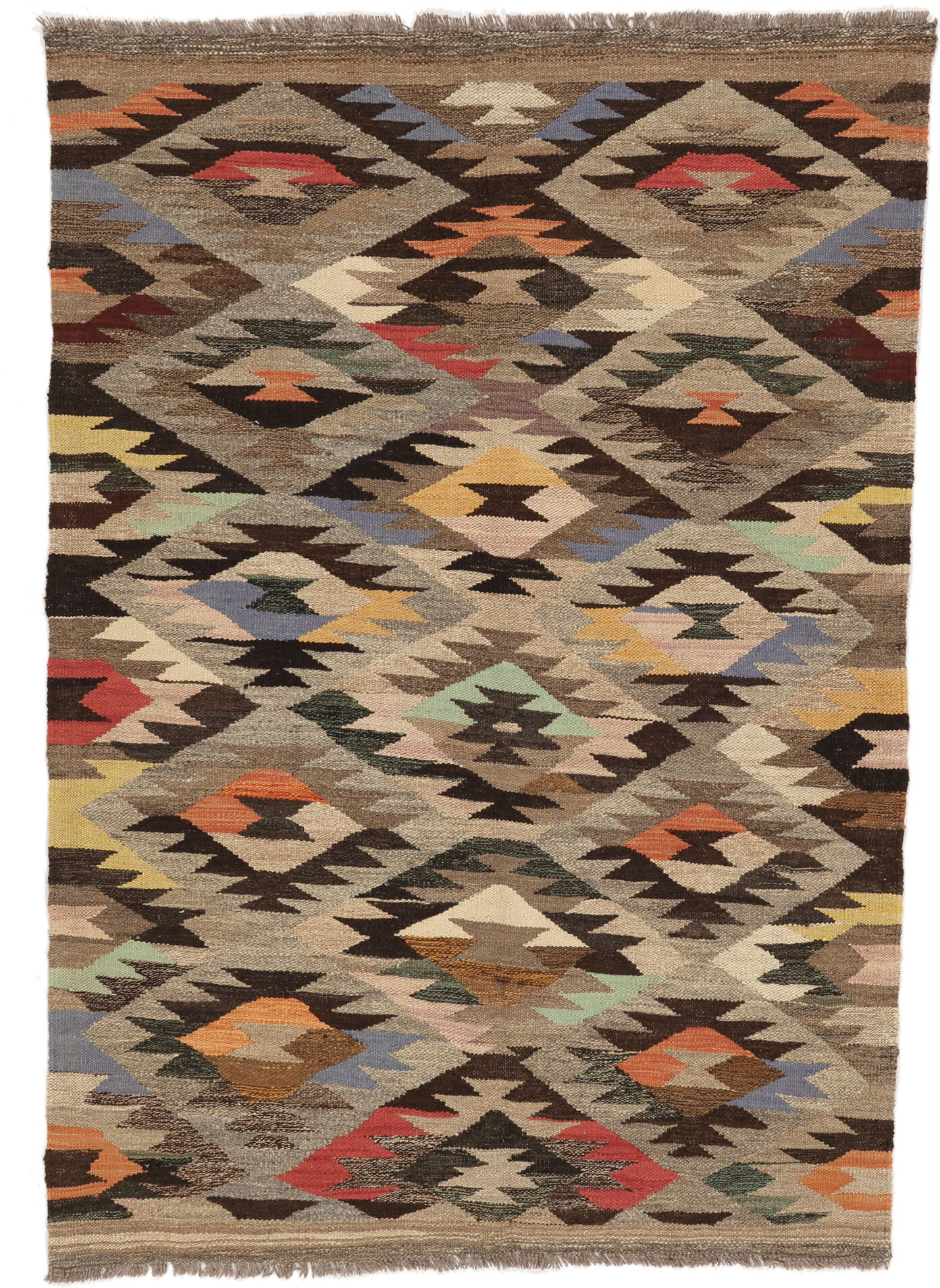 Annodato a mano. Provenienza: Afghanistan Kilim Ariana Trend Tappeto 123x173