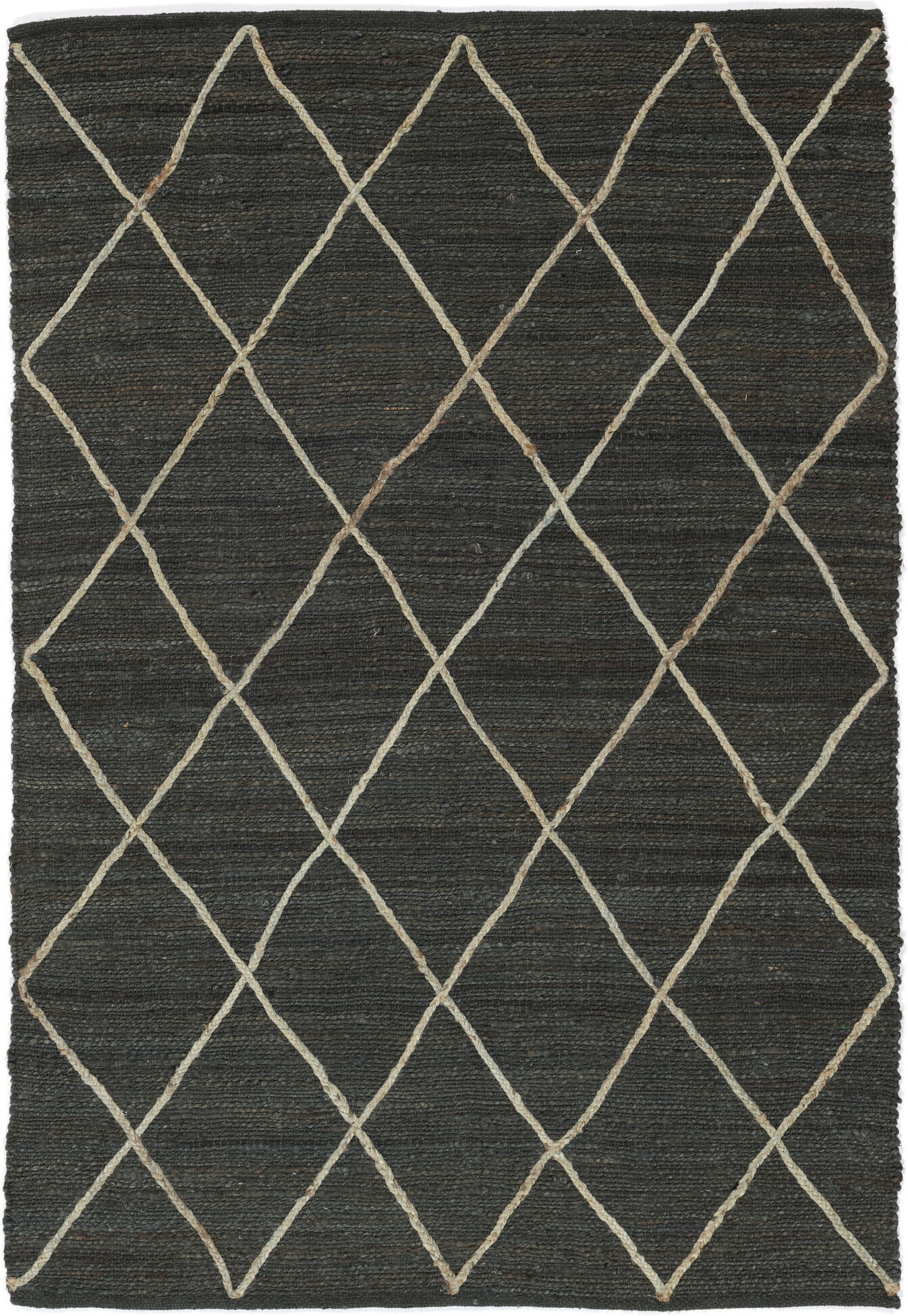 RugVista Diamond Jute Tappeto - Grigio 160x230