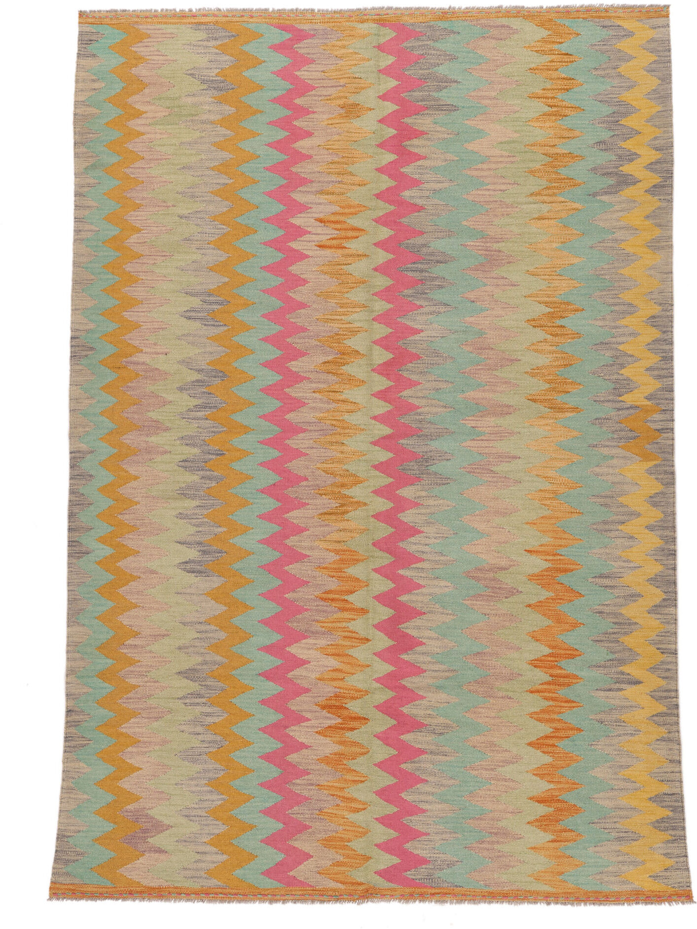 Annodato a mano. Provenienza: Afghanistan Kilim Ariana Trend Tappeto 198x290