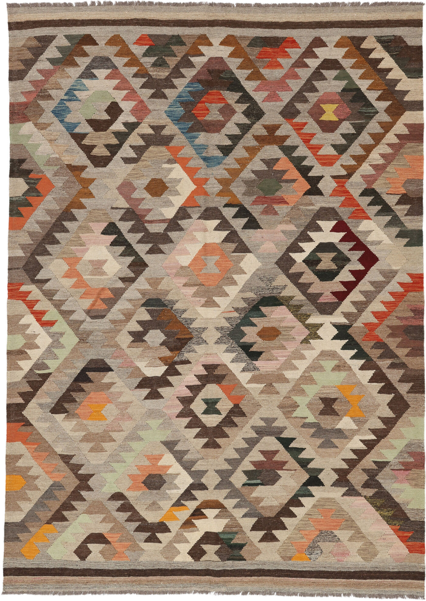 Annodato a mano. Provenienza: Afghanistan Kilim Ariana Trend Tappeto 210x296