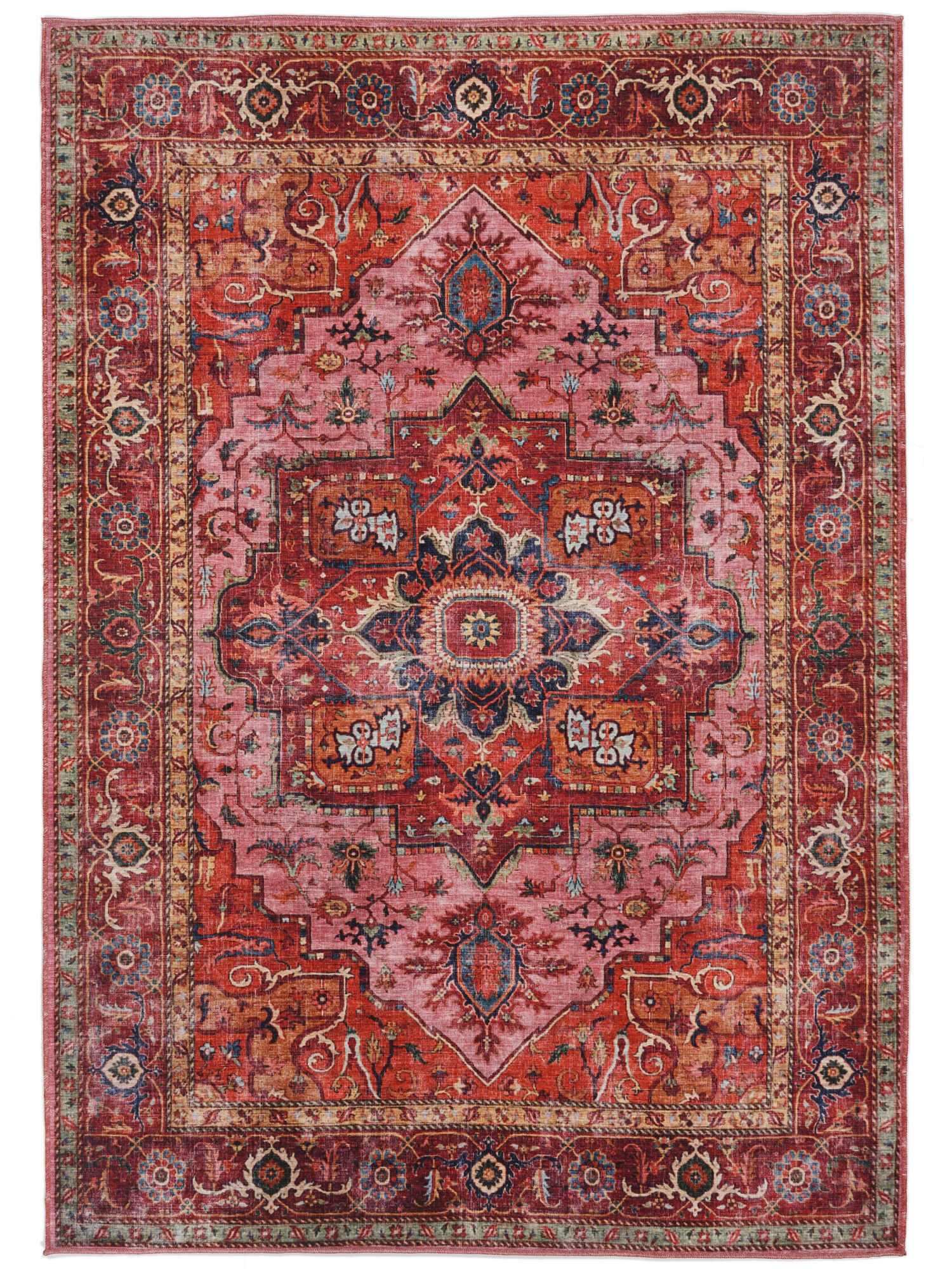 RugVista Georgia Oriental Tappeto - Rosso / Rosa 200x300