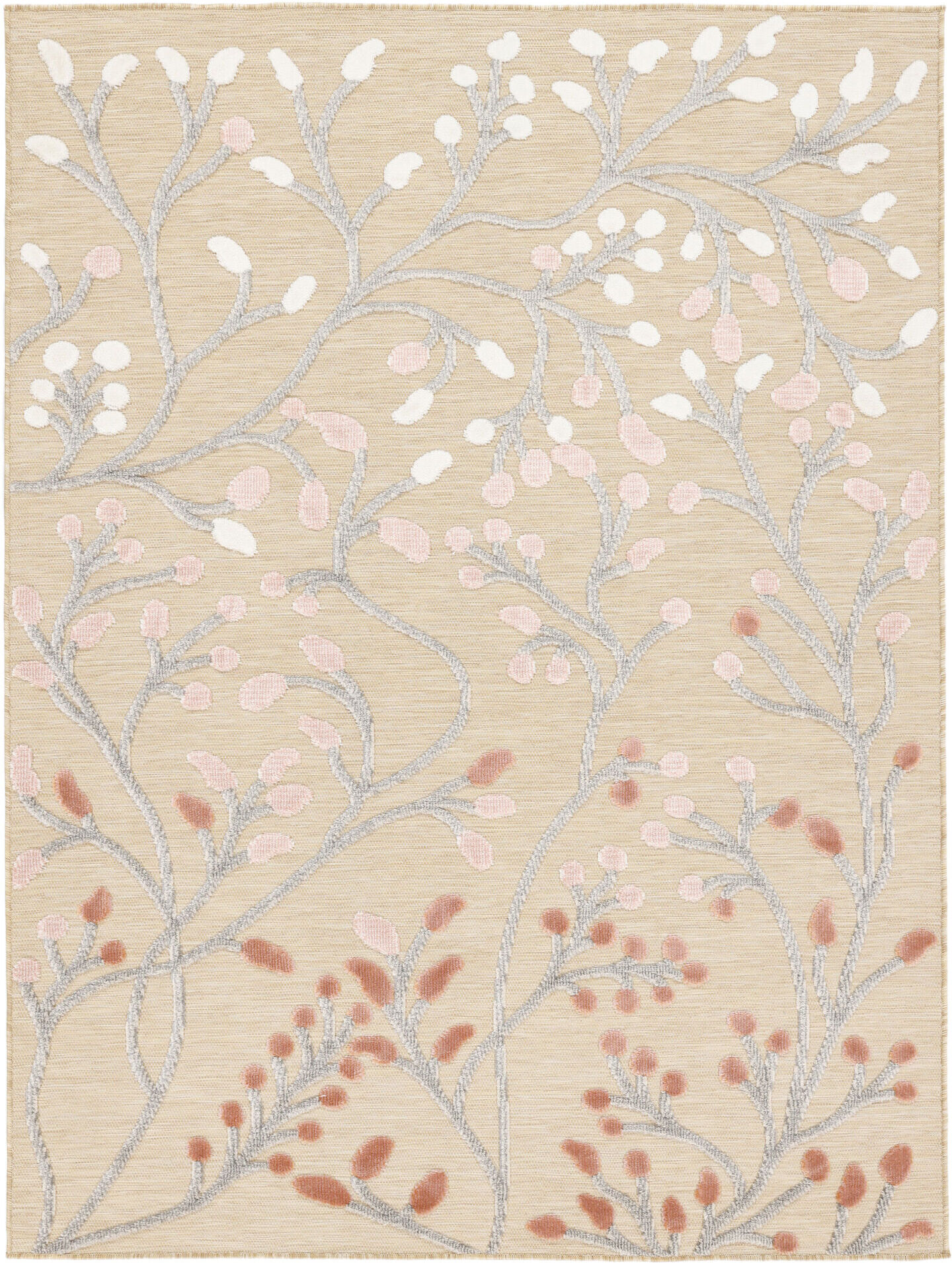 RugVista Garden Tappeto - Beige / Rosa 200x300