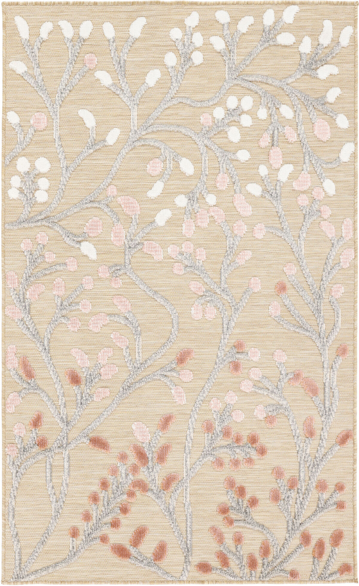 RugVista Garden Tappeto - Beige / Rosa 100x160