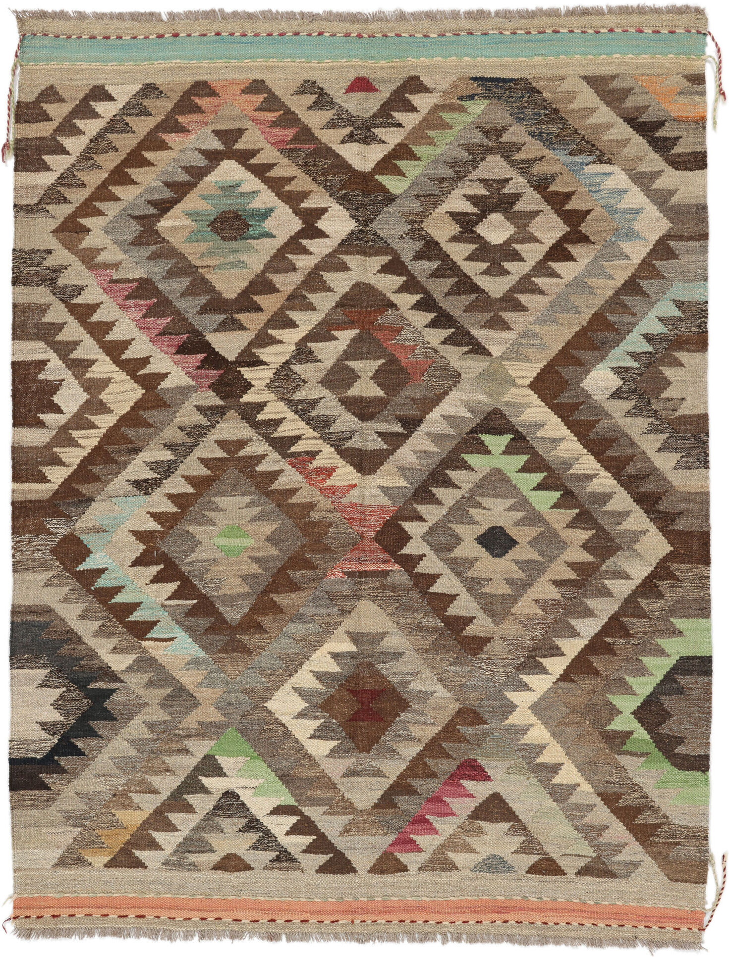 Annodato a mano. Provenienza: Afghanistan Kilim Ariana Trend Tappeto 149x196