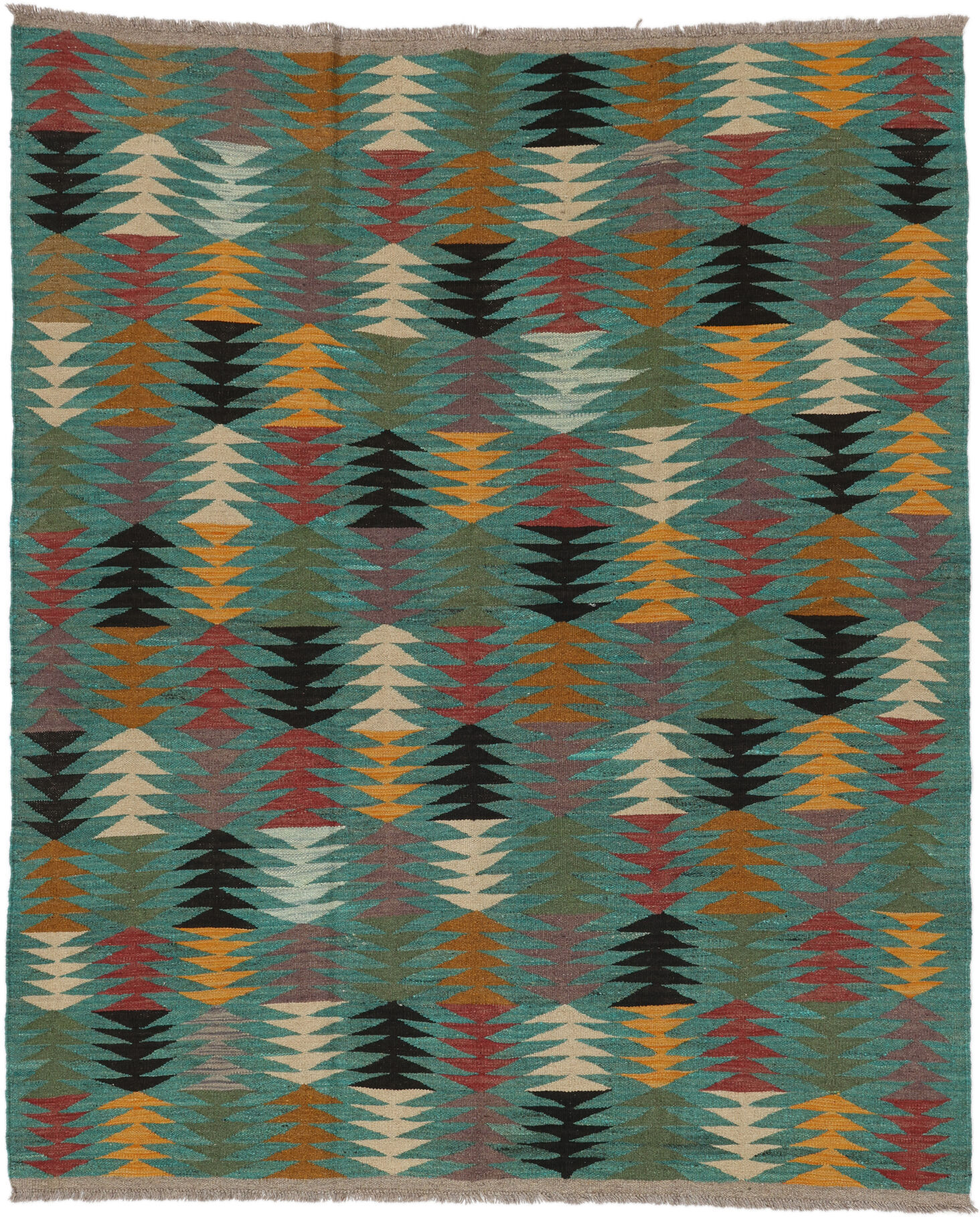 Annodato a mano. Provenienza: Afghanistan Kilim Ariana Trend Tappeto 161x193