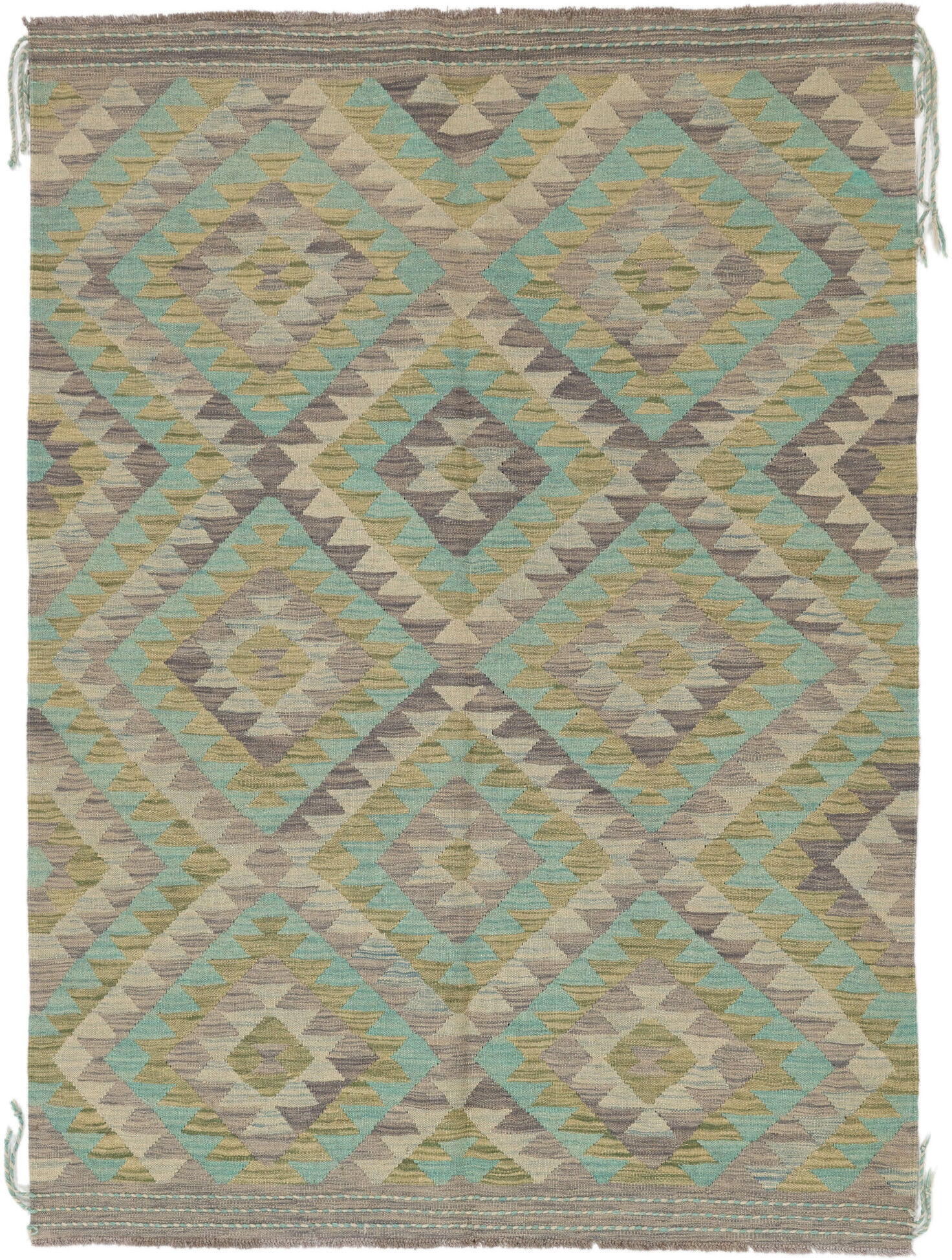 Annodato a mano. Provenienza: Afghanistan Kilim Ariana Trend Tappeto 145x200