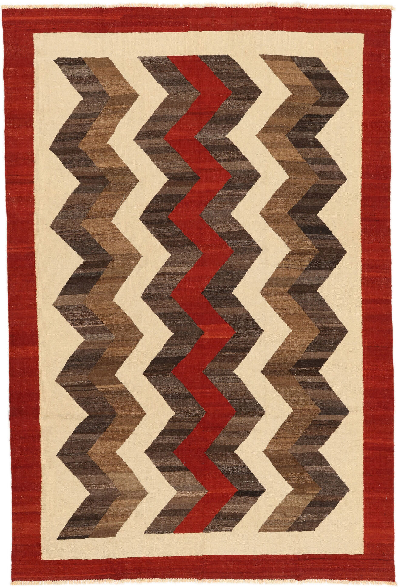 Annodato a mano. Provenienza: Afghanistan Kilim Moderni Tappeto 190x281