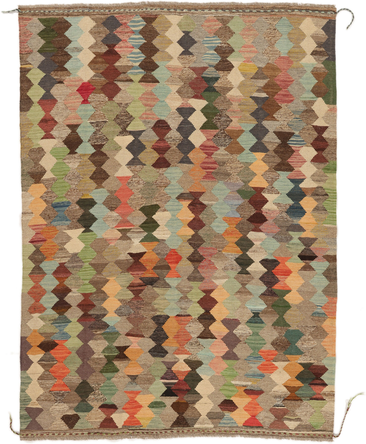 Annodato a mano. Provenienza: Afghanistan Kilim Ariana Trend Tappeto 172x231