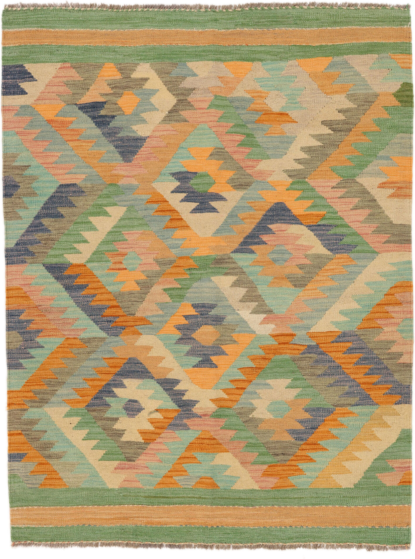 Annodato a mano. Provenienza: Afghanistan Kilim Ariana Trend Tappeto 134x173