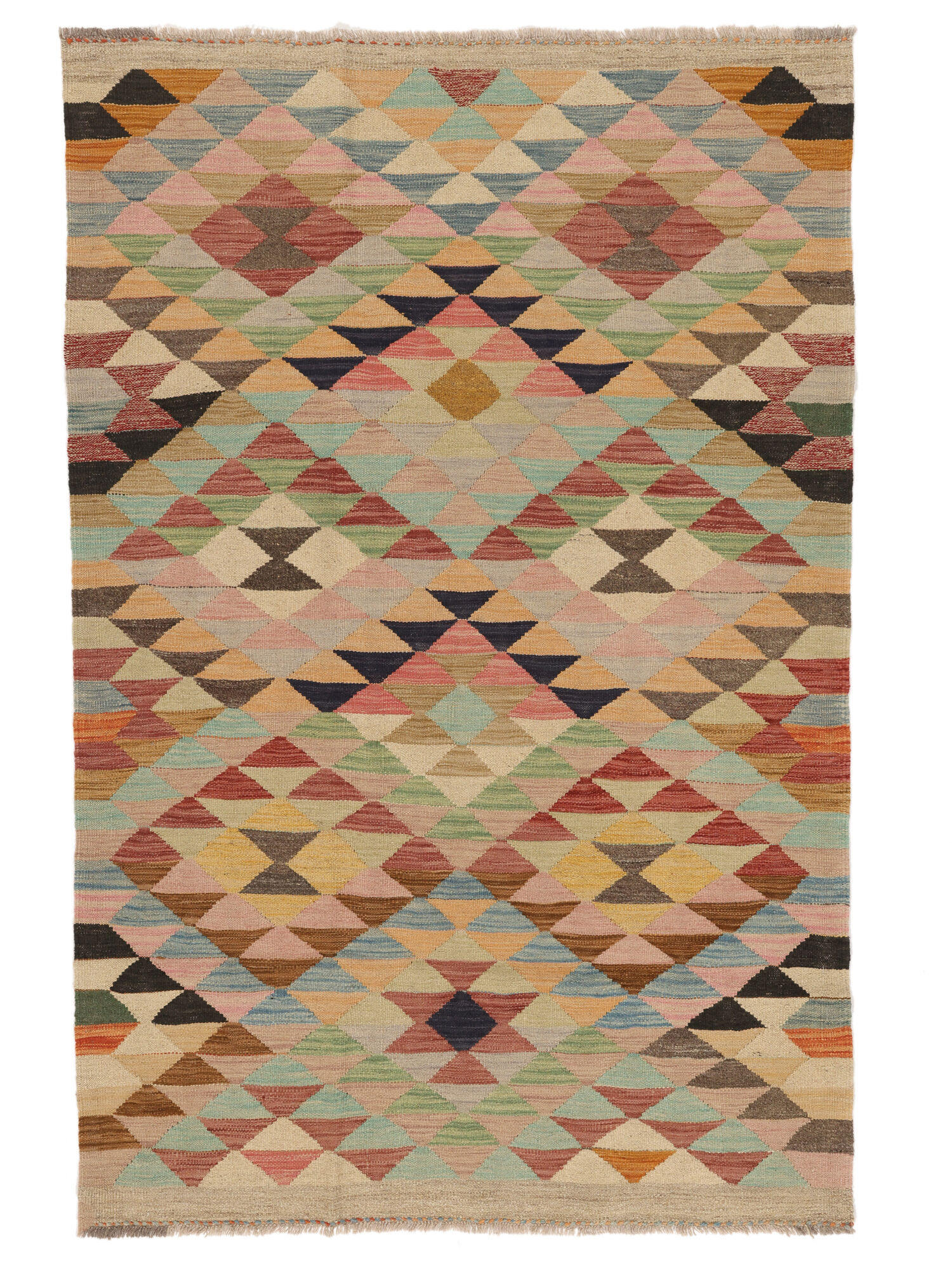 Annodato a mano. Provenienza: Afghanistan Kilim Ariana Trend Tappeto 116x176