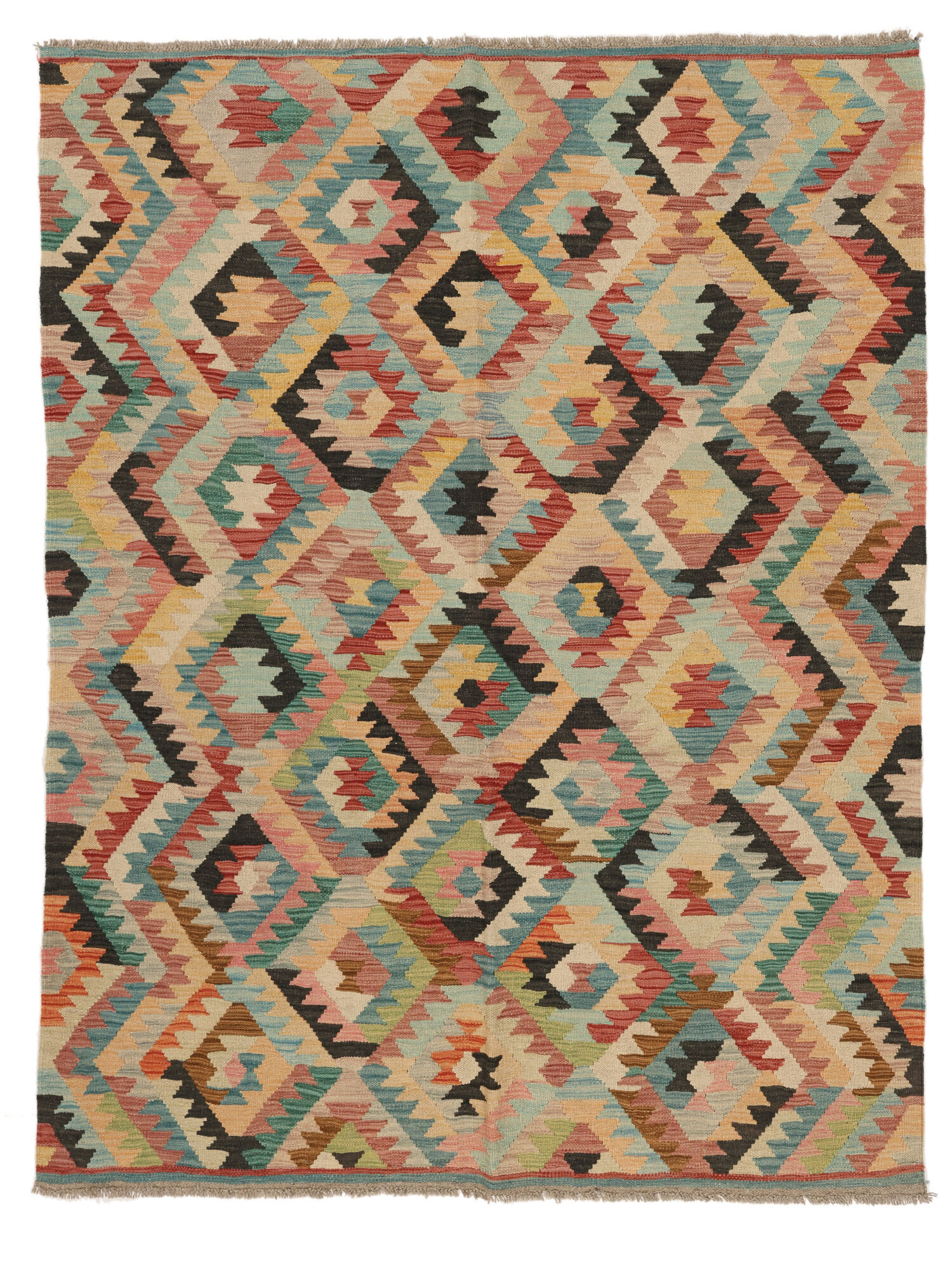 Annodato a mano. Provenienza: Afghanistan Kilim Ariana Trend Tappeto 149x192