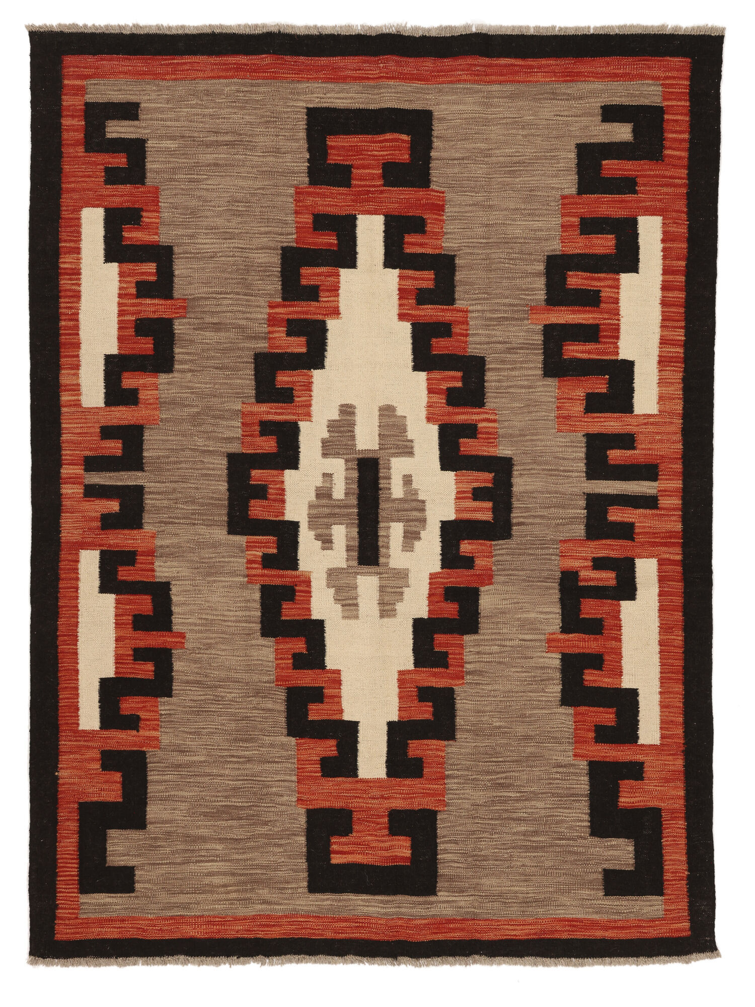 Annodato a mano. Provenienza: Afghanistan Kilim Moderni Tappeto 145x196