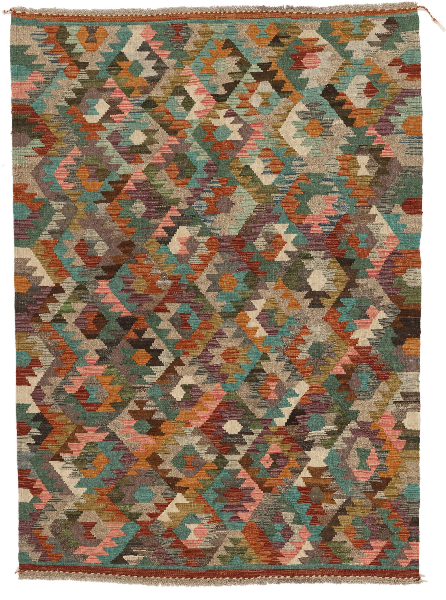 Annodato a mano. Provenienza: Afghanistan Kilim Ariana Trend Tappeto 149x210