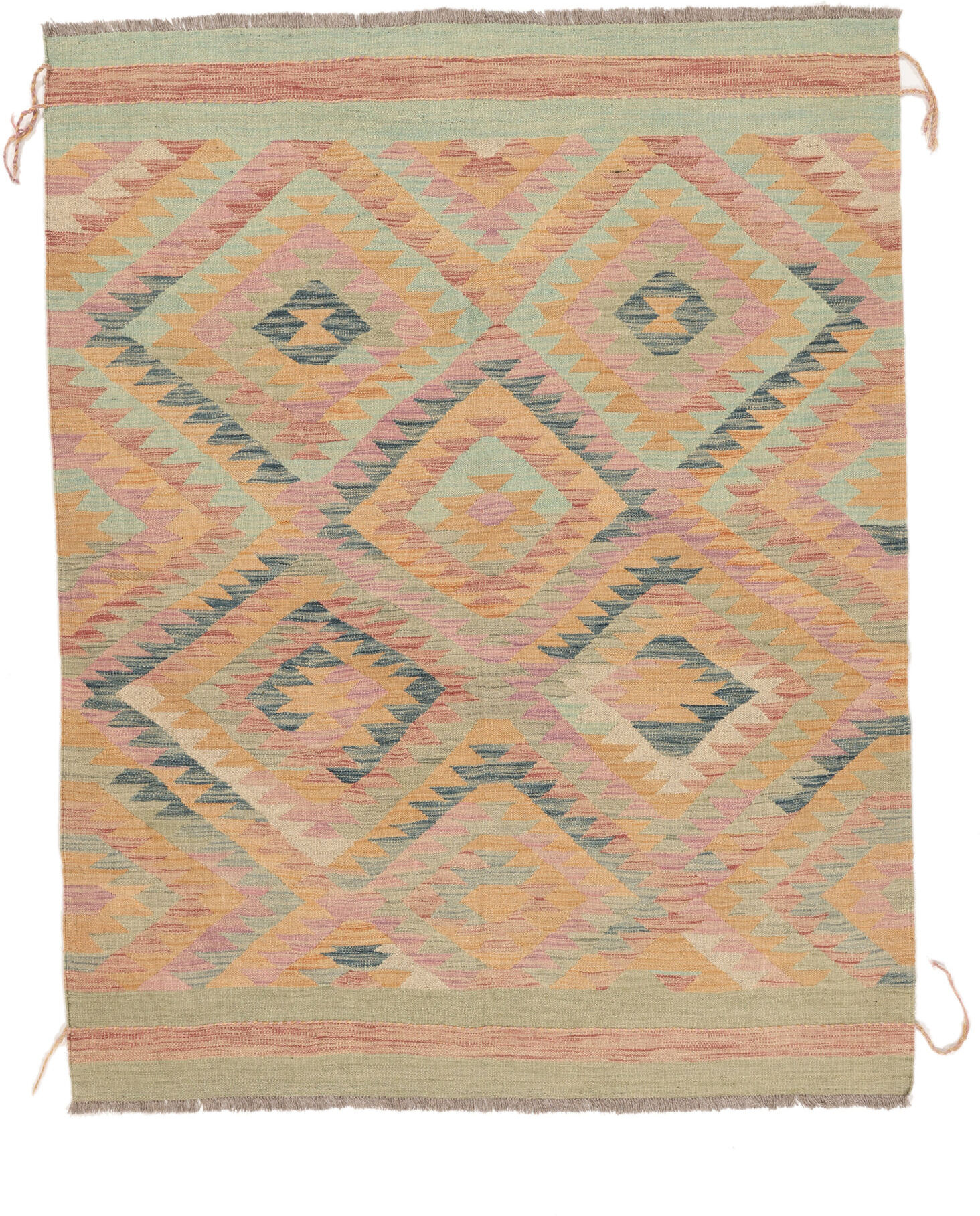 Annodato a mano. Provenienza: Afghanistan Kilim Ariana Trend Tappeto 160x201