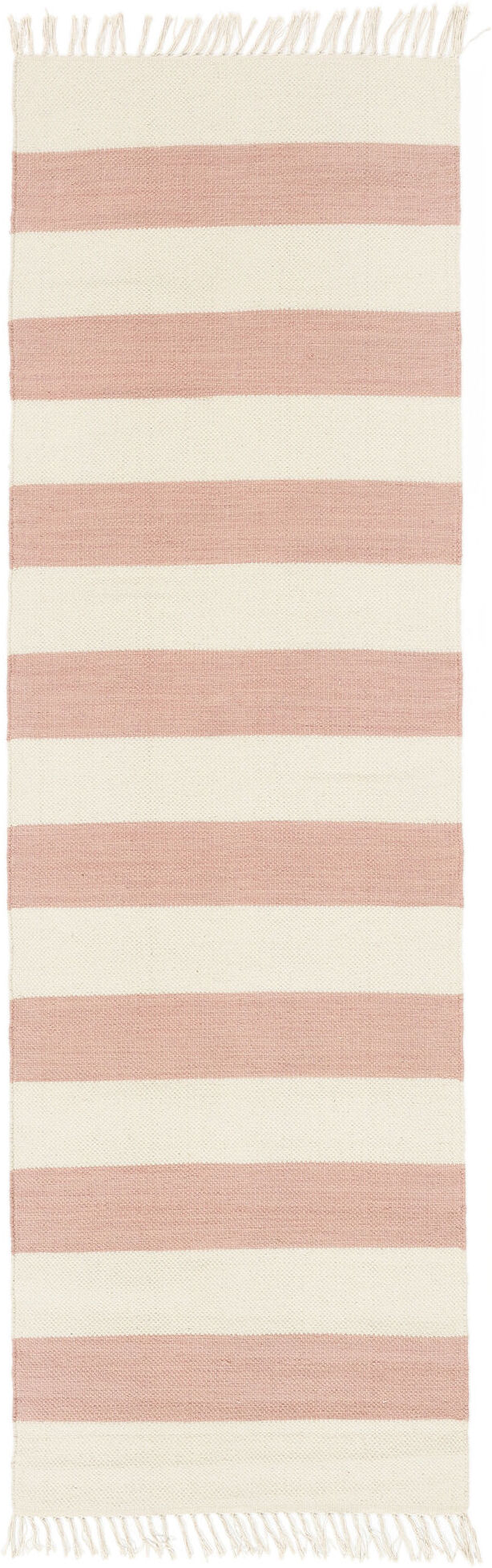 RugVista Cotton stripe Tappeto - Rosa 80x250